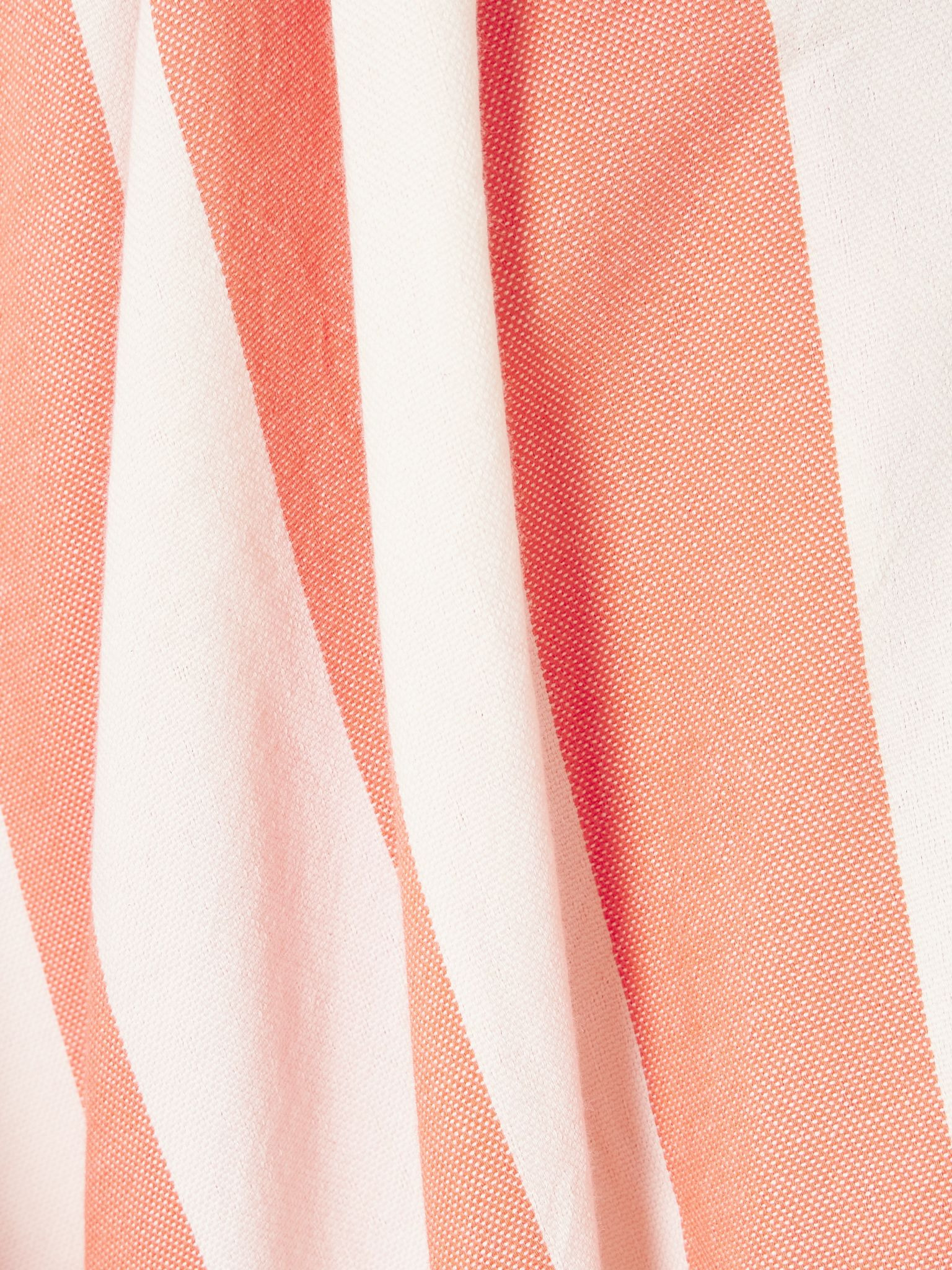 Touareg gathered striped cotton maxi dress Pink - 4