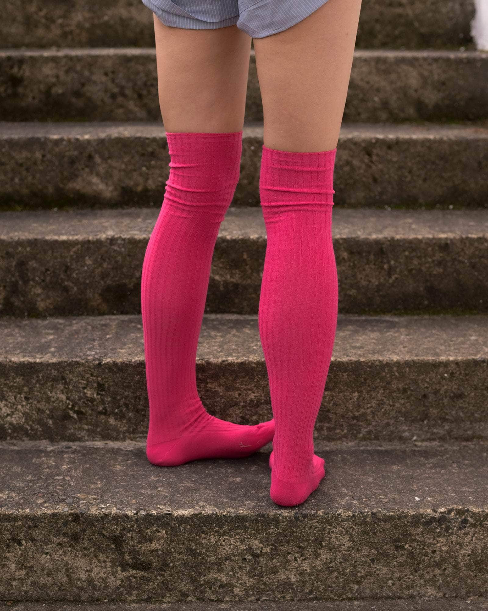 Overknee Socks - Fine Organic Cotton Rib - 3