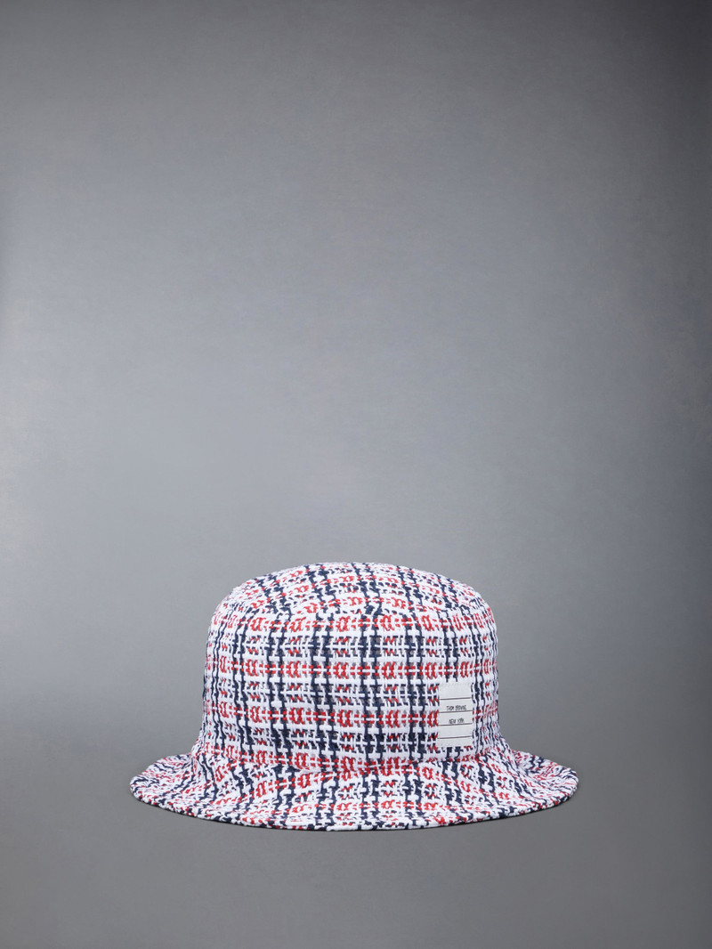 Check Crochet Tweed Classic Bucket Hat 1