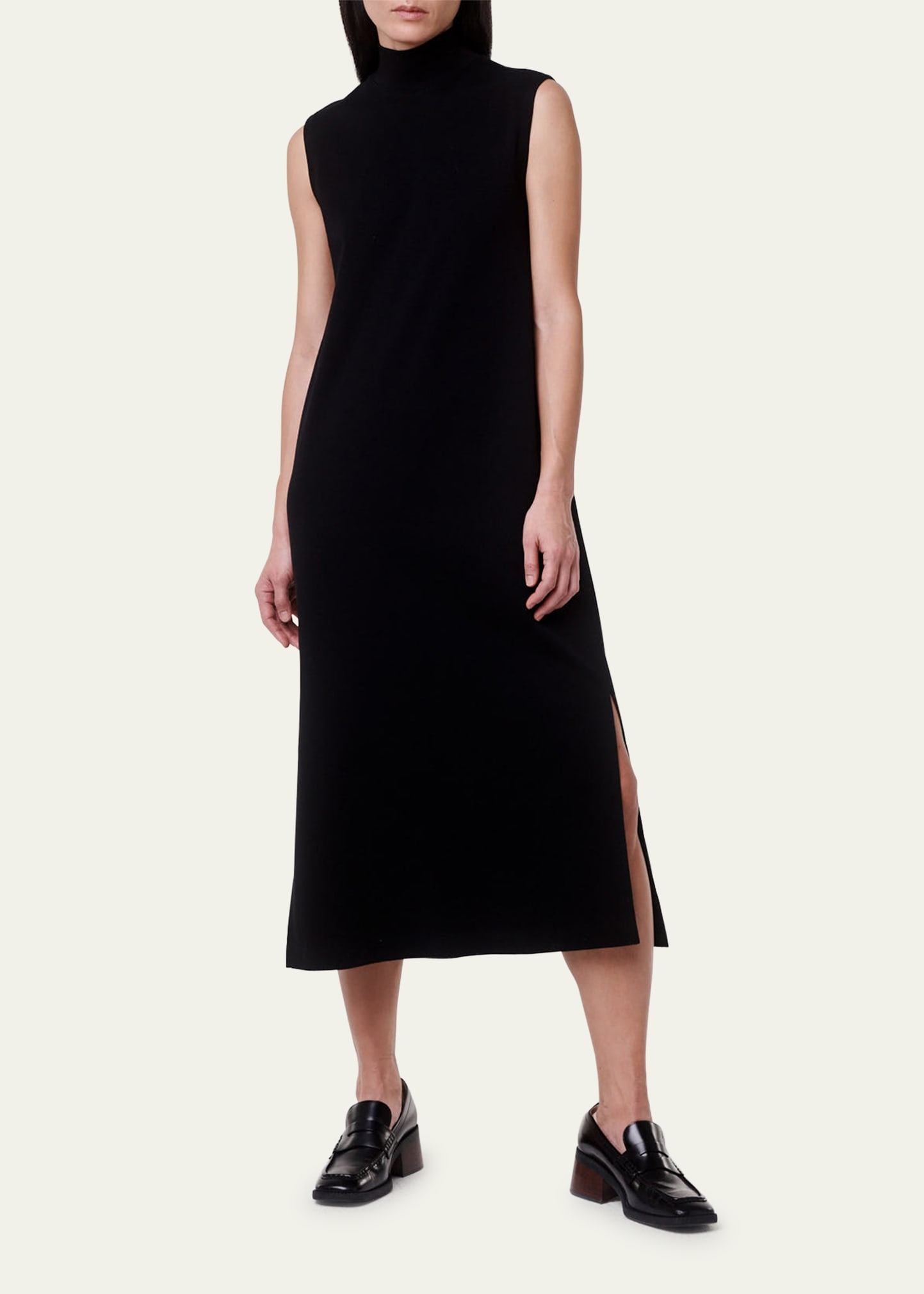 Luxe Seamed Organic Cotton Midi Dress - 4