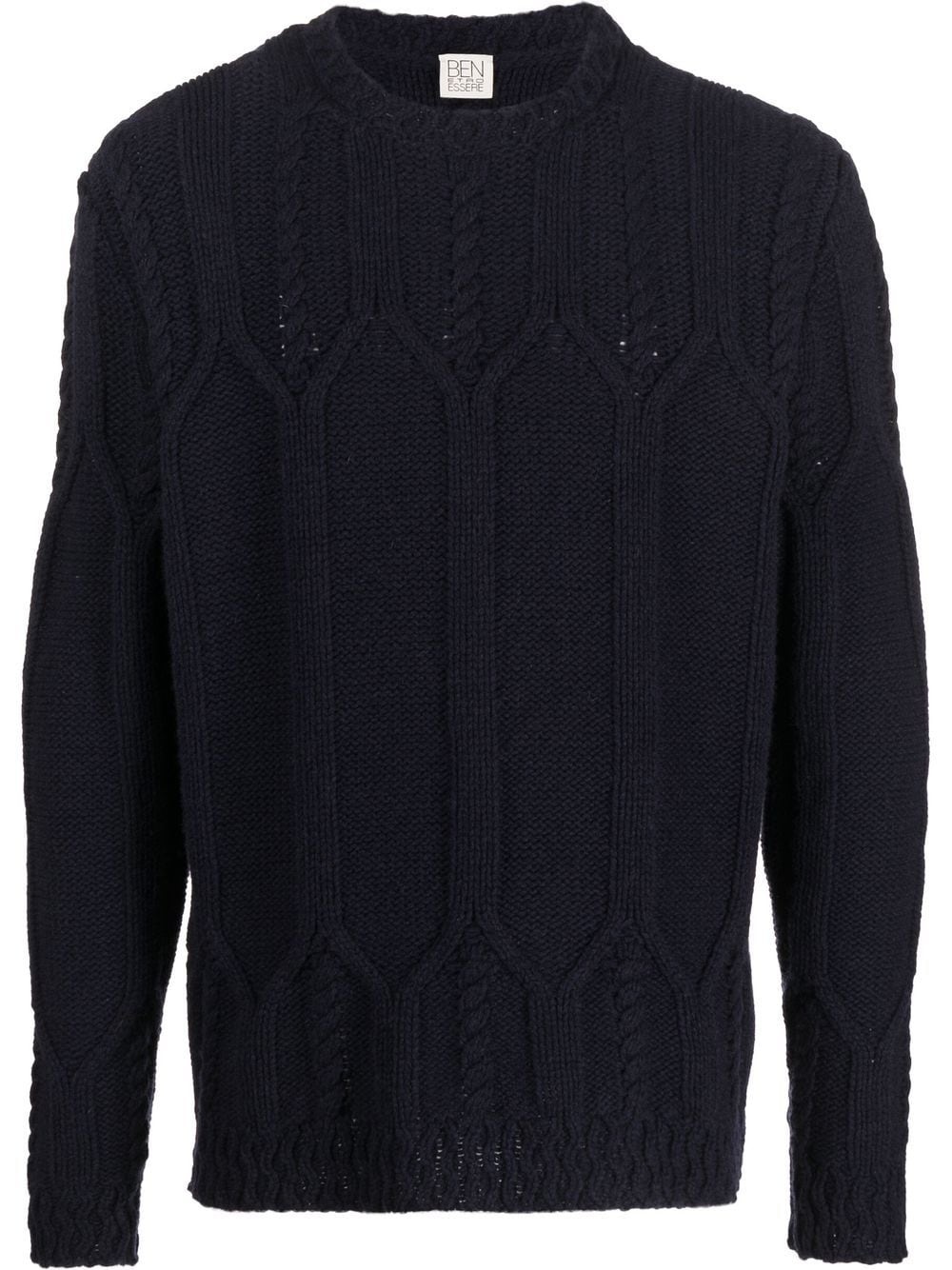 multi-knit wool-cashmere jumper - 1