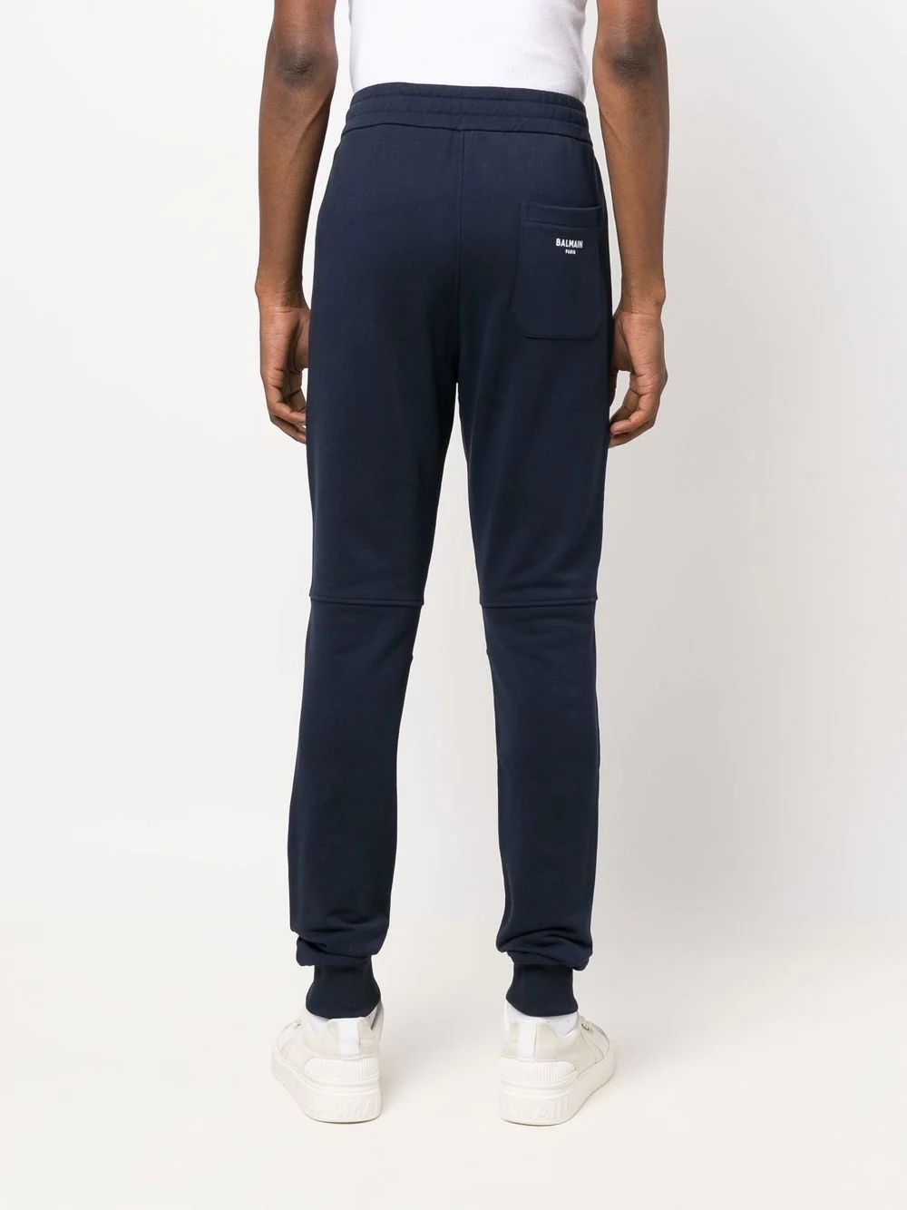 ribbed drawstring track pants - 4