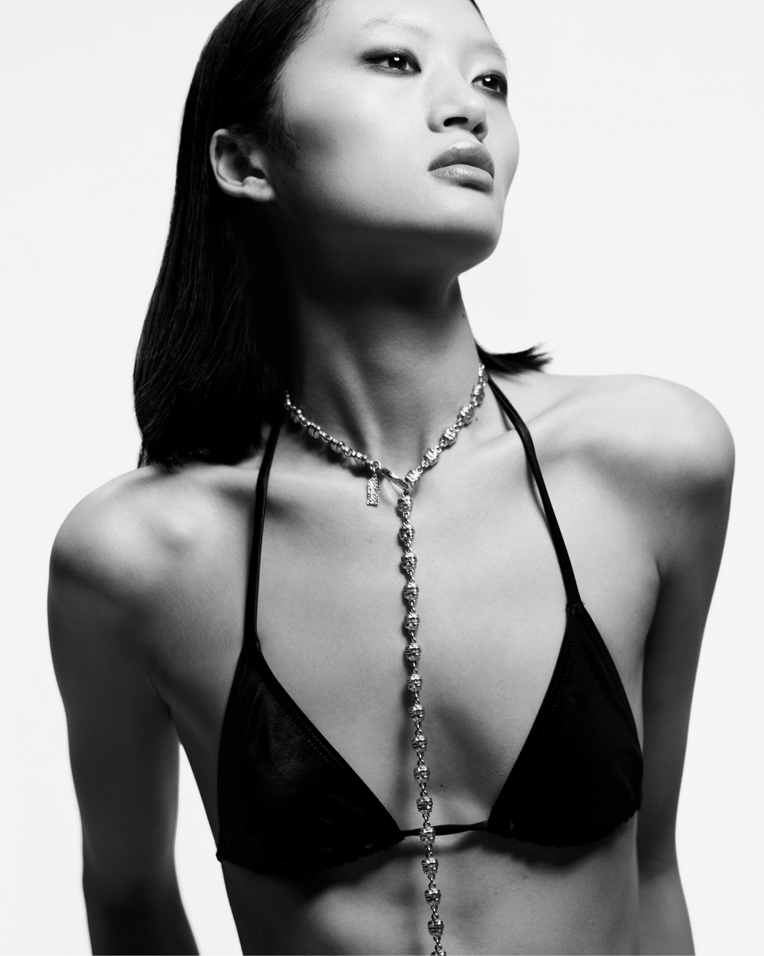 BRASS MOON LARIAT NECKLACE - 4