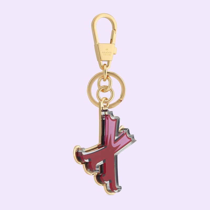 Letter X Plexiglas keychain 3