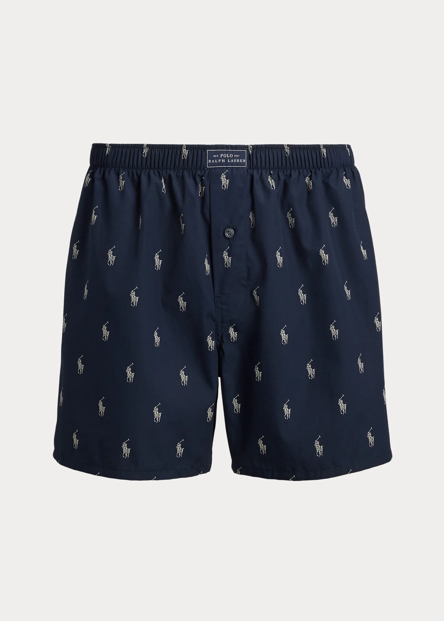 Classic Woven Cotton Polo Pony Boxer - 1