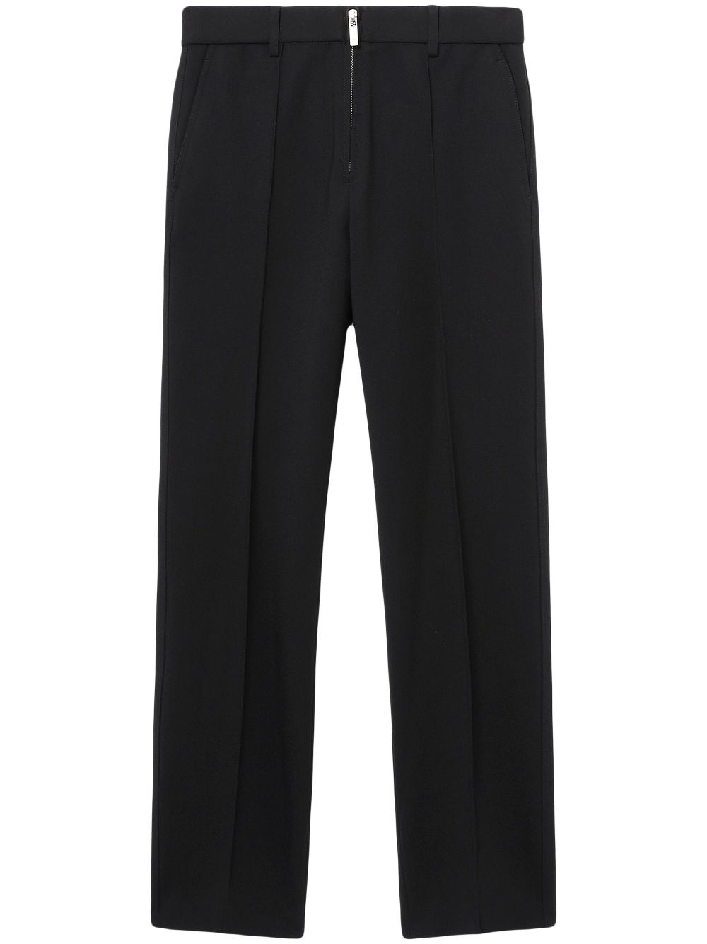 exposed-zip trousers - 1