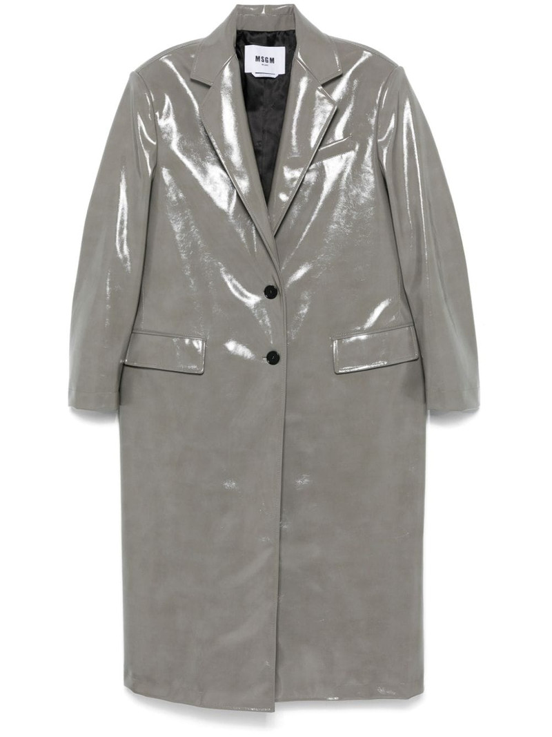 faux-leather coat 1