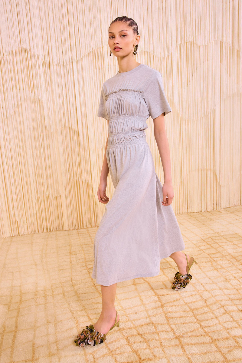 Georgie Short Sleeve Smocked Midi Dress 3