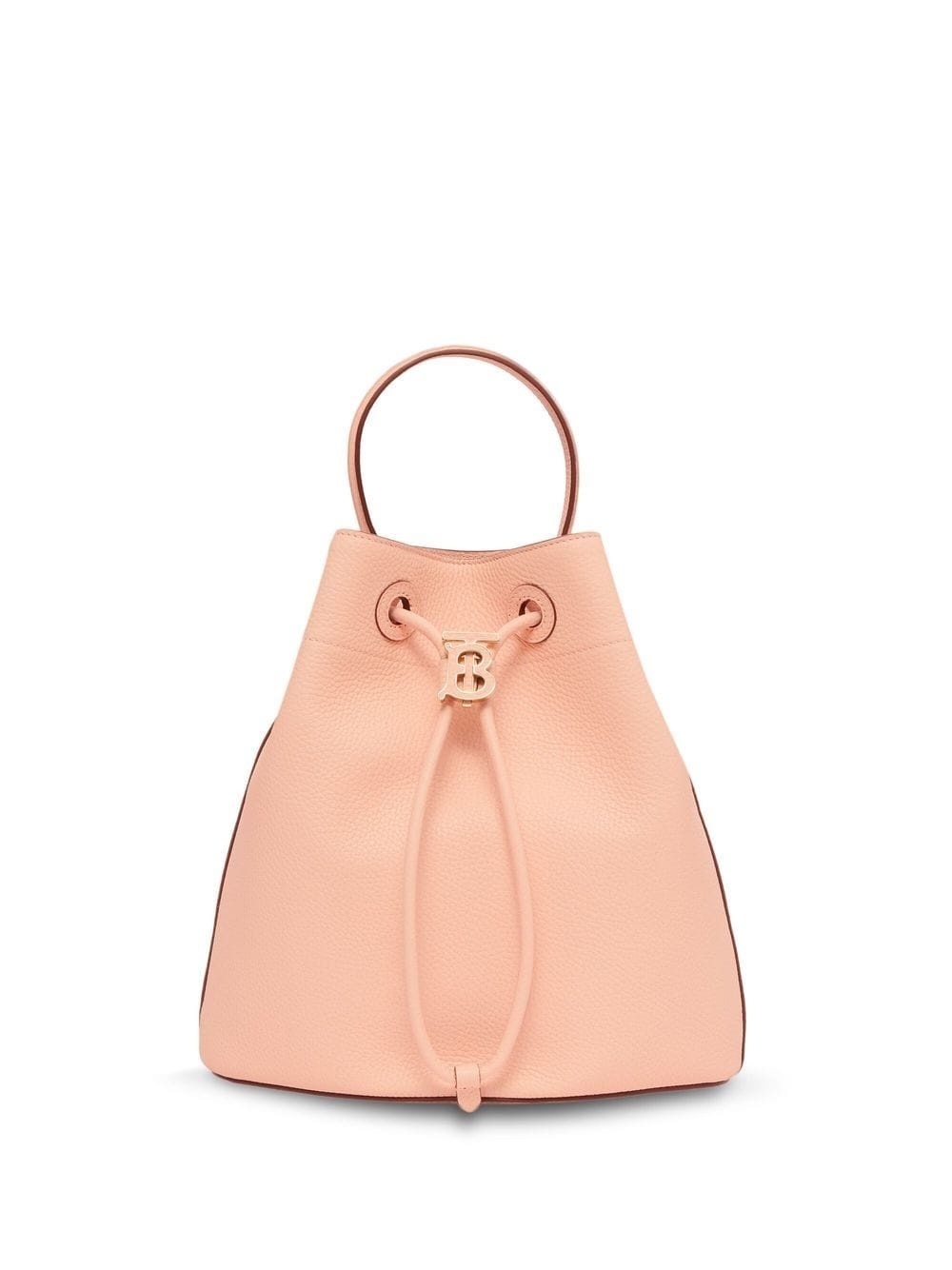 TB logo-plaque leather bucket bag - 1