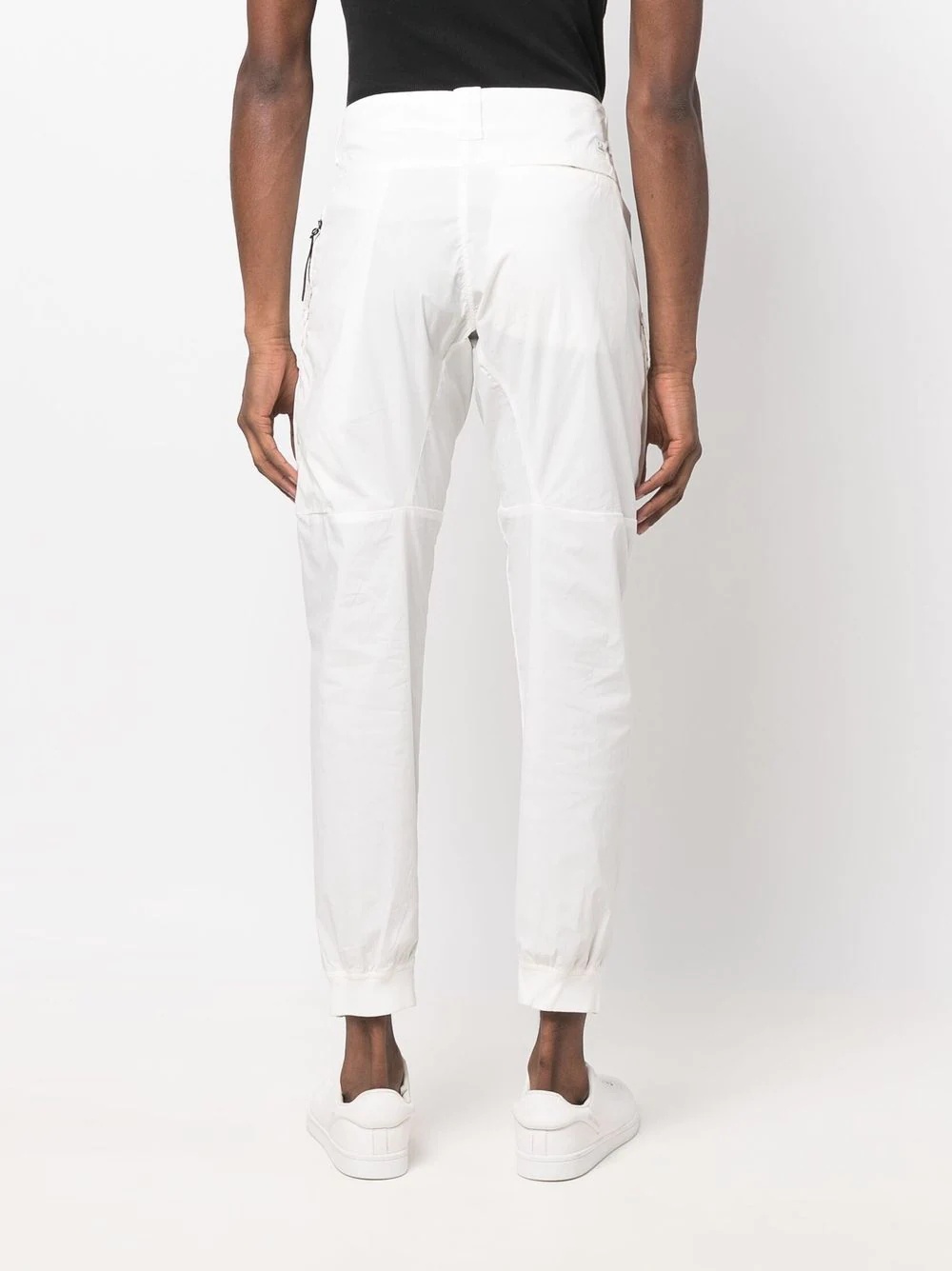 Lens-embellished tapered trousers - 4