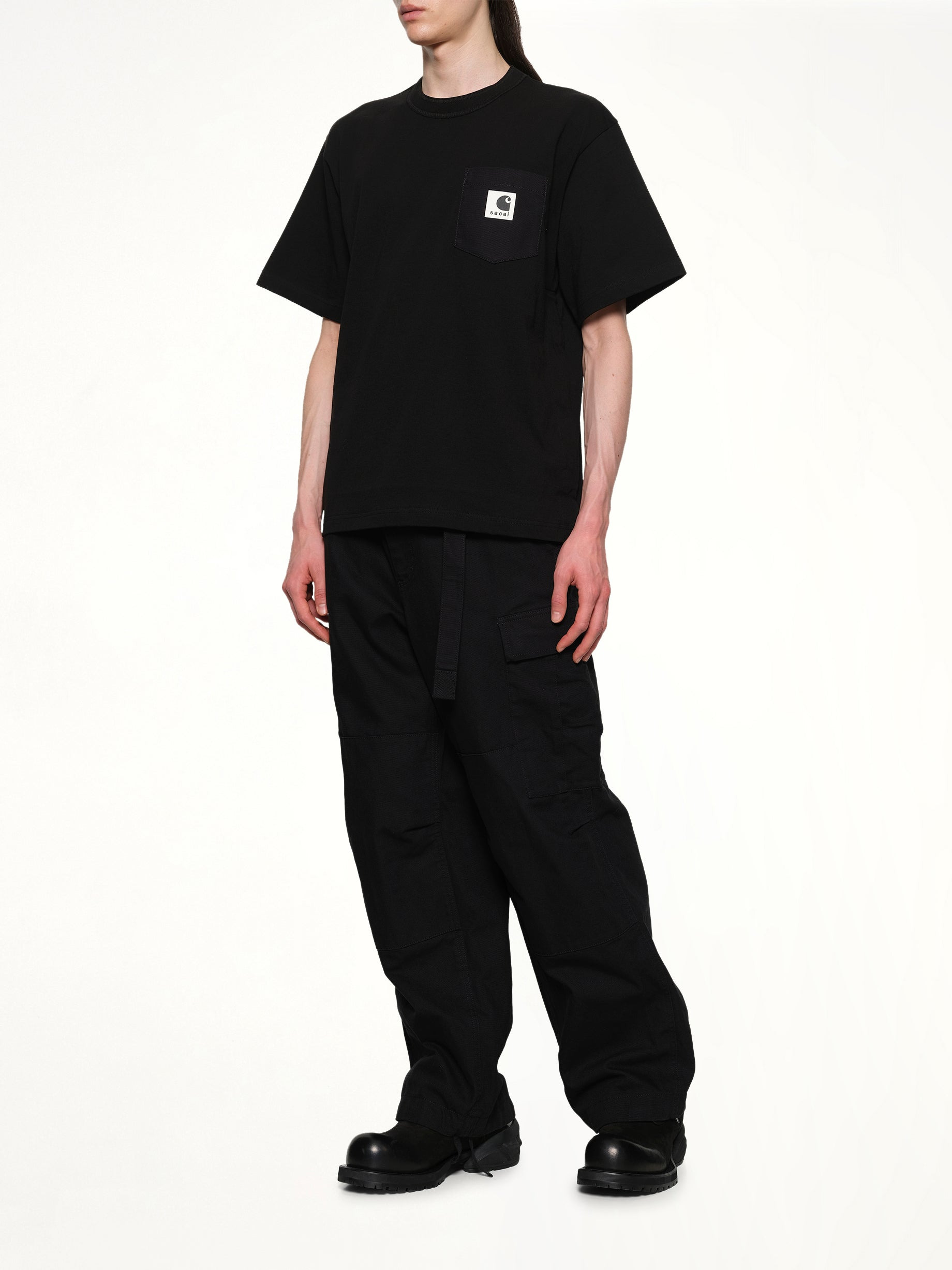 Carhartt WIP Cotton Jersey T-Shirt in Black - 4