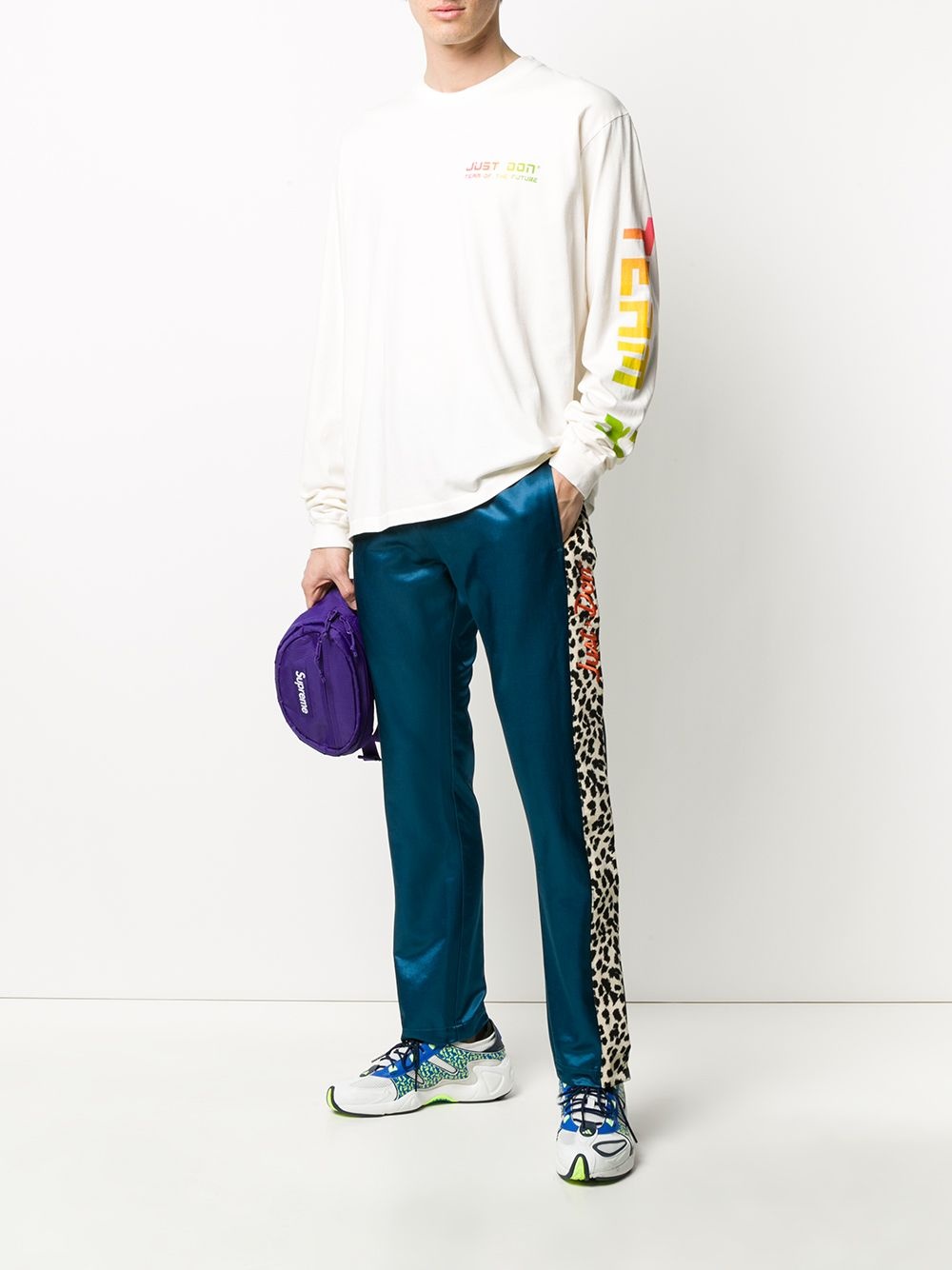 contrast-stripe track pants - 2