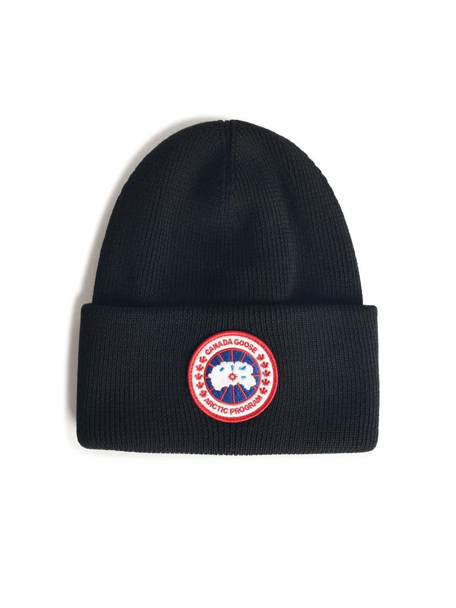 Canada Goose Black Wool Beanie - 1