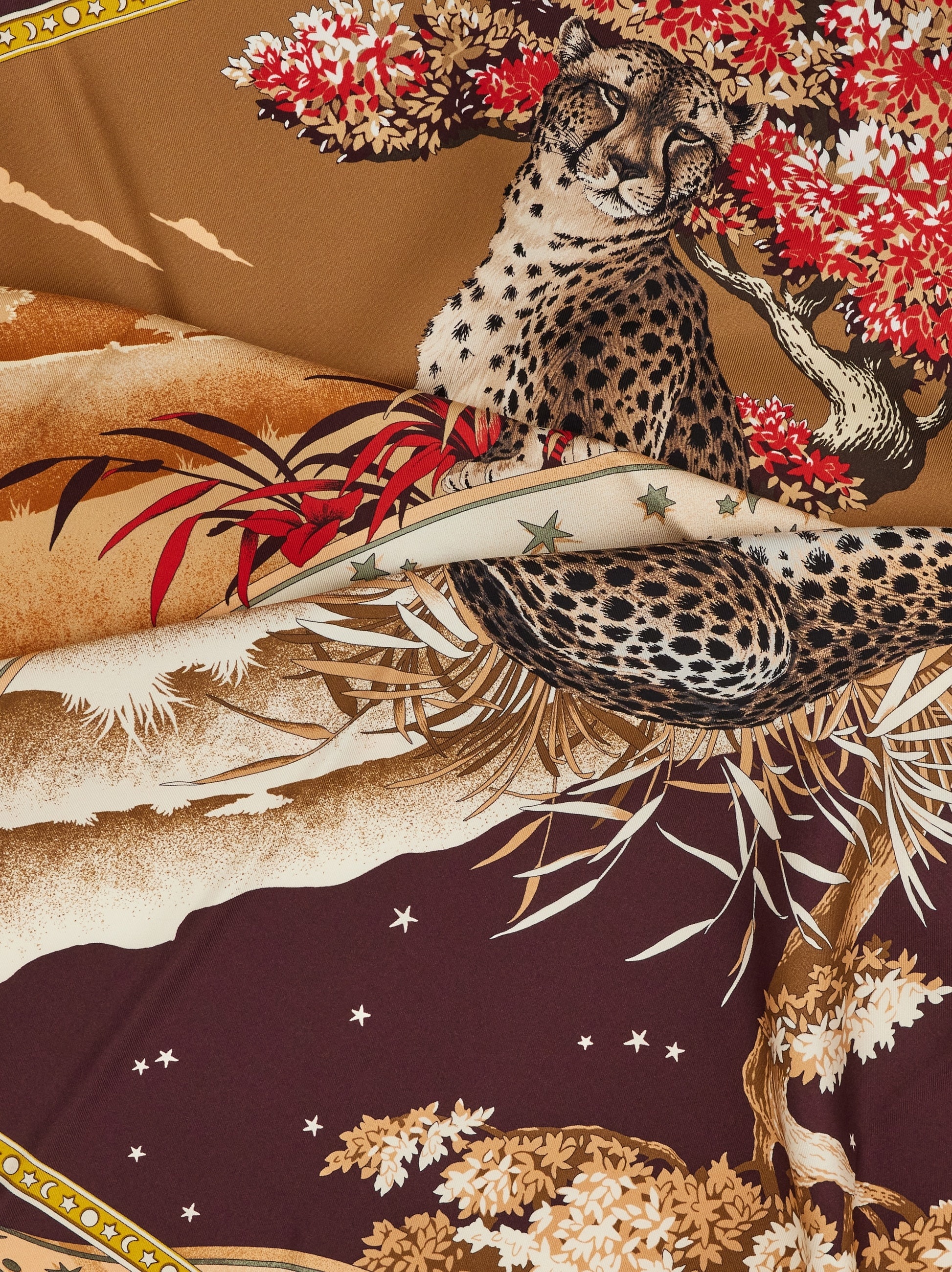 Day & Night print silk foulard - 4