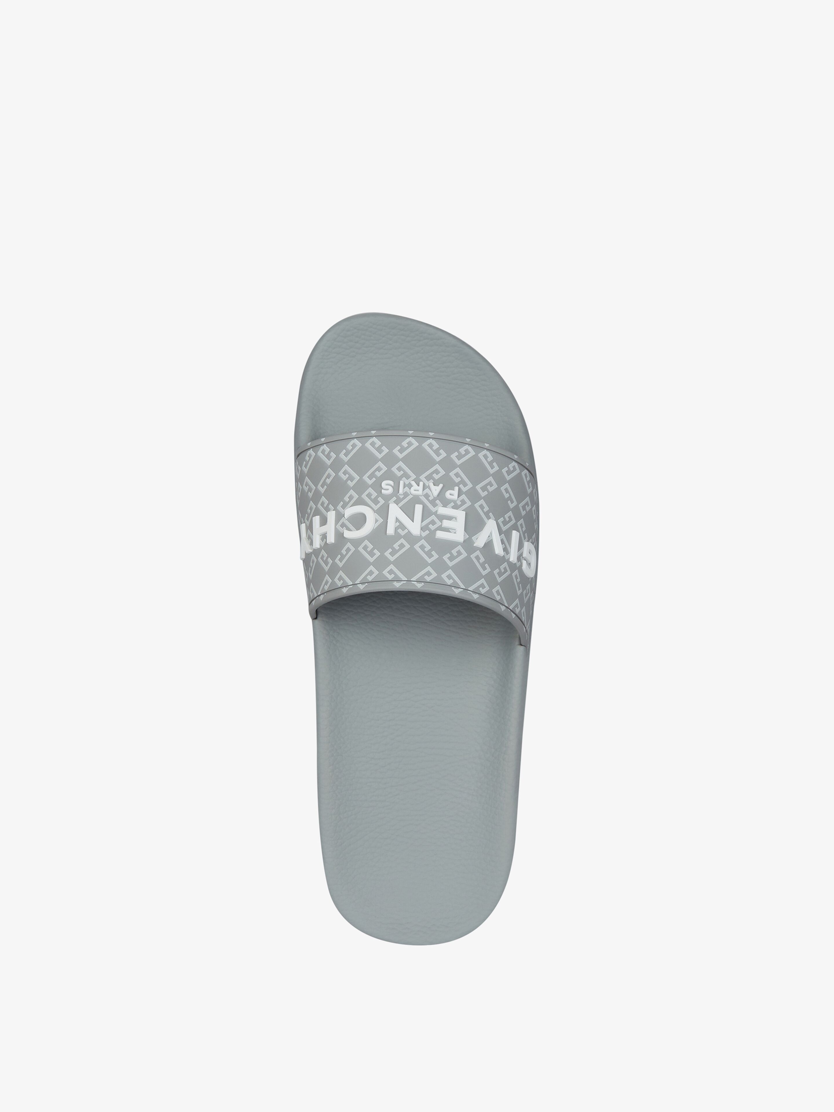 SLIDE FLAT SANDALS IN MONOGRAM 72 RUBBER - 4