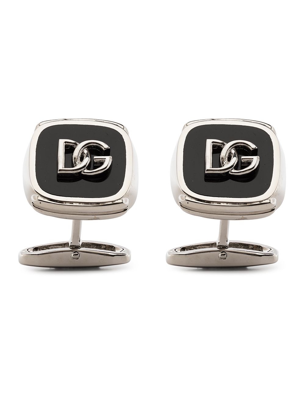 logo-plaque cufflinks - 1