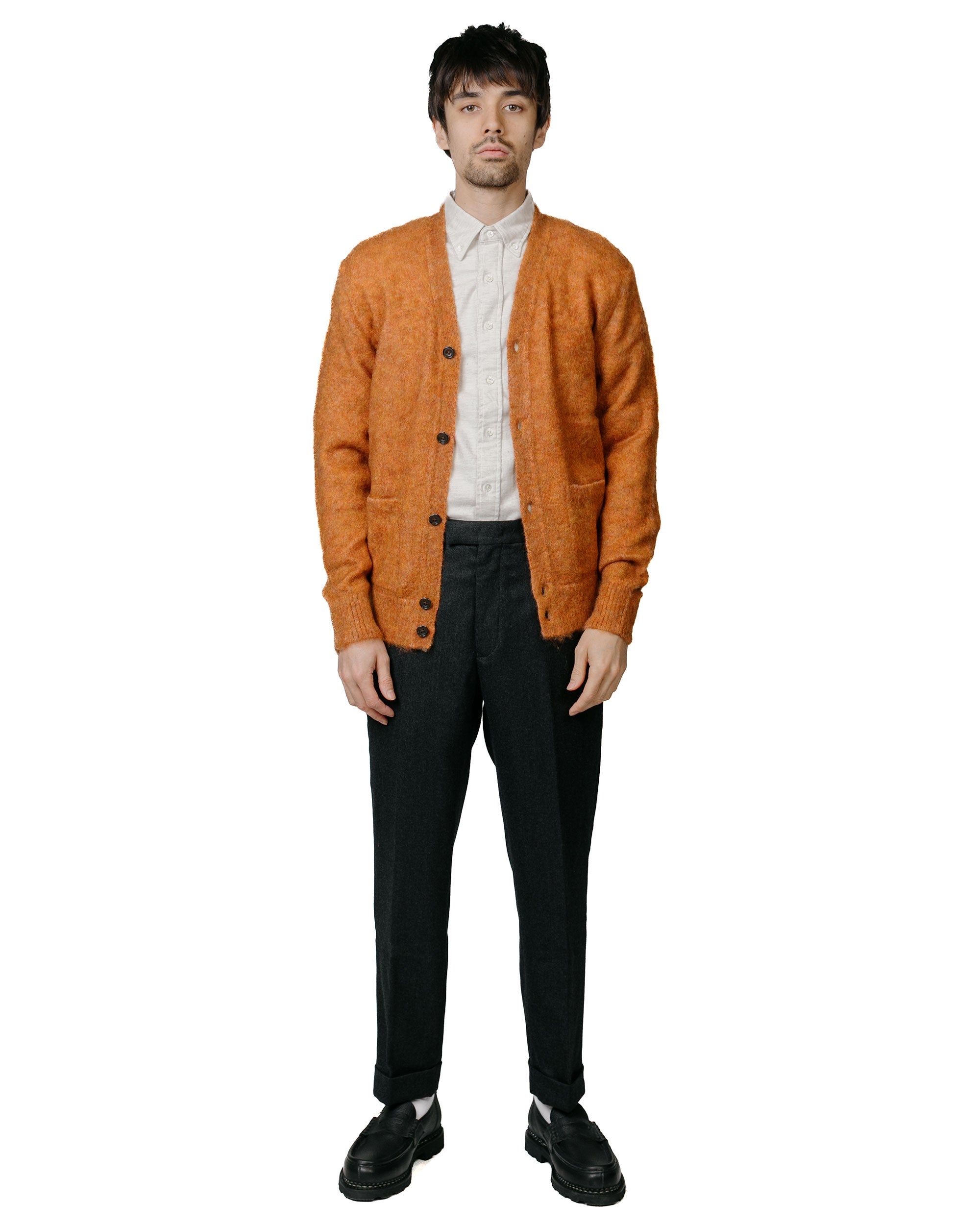 Cardigan Stretch Mohair Orange - 4