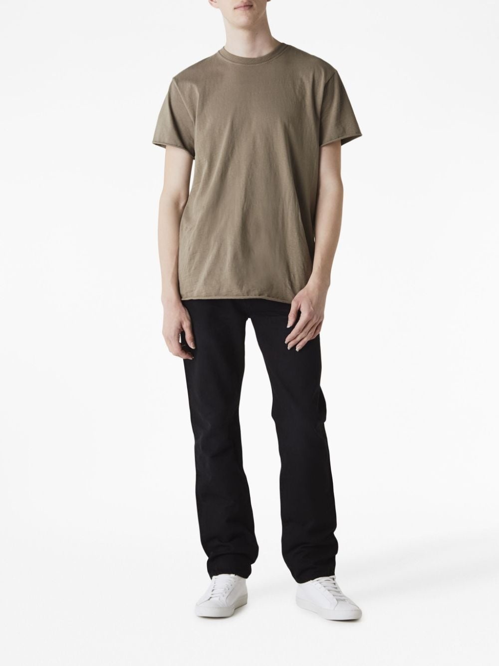 slim-cut cotton jeans - 2