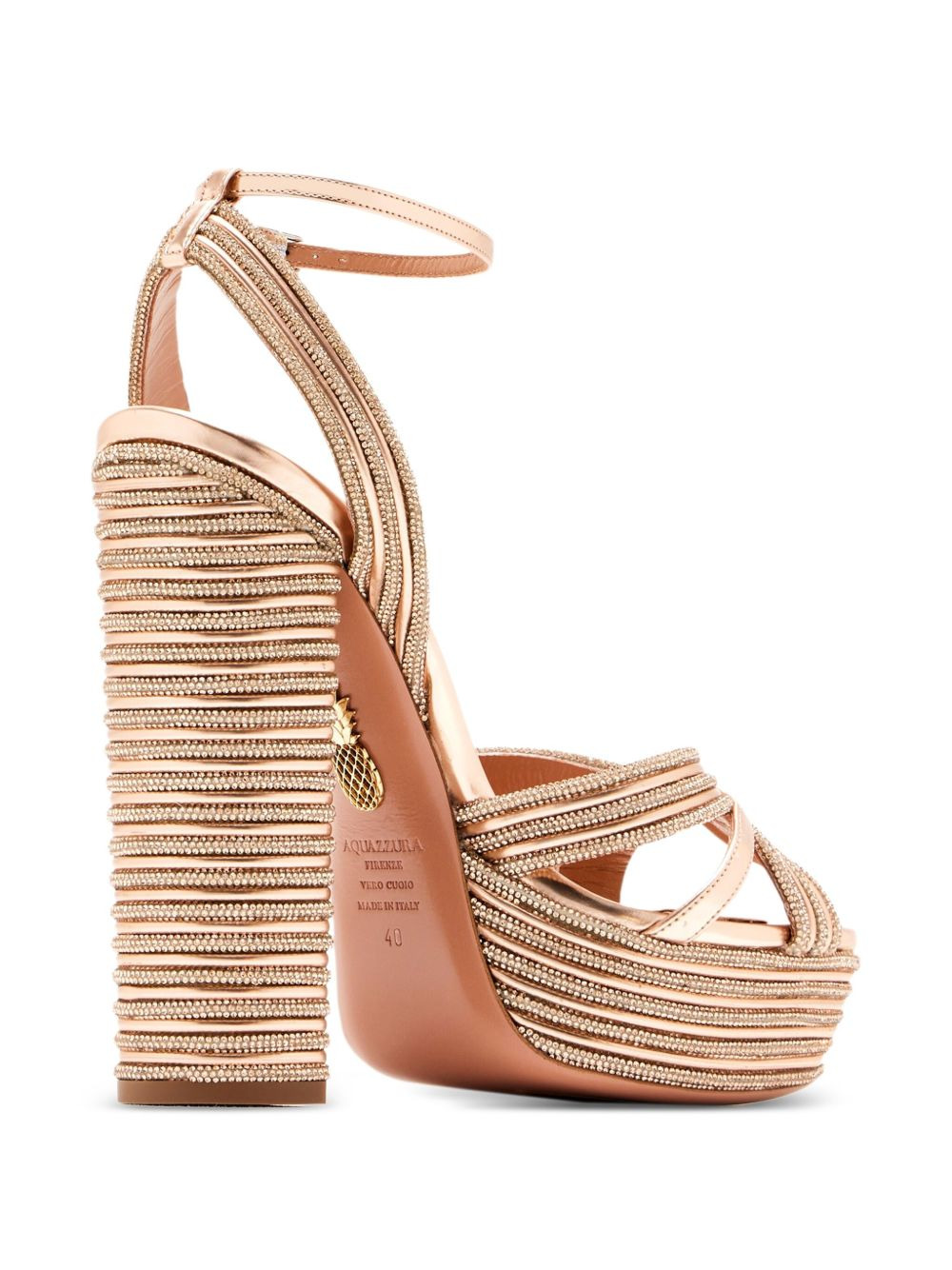 140mm Sundance Sparkle embellished platform sandals - 3