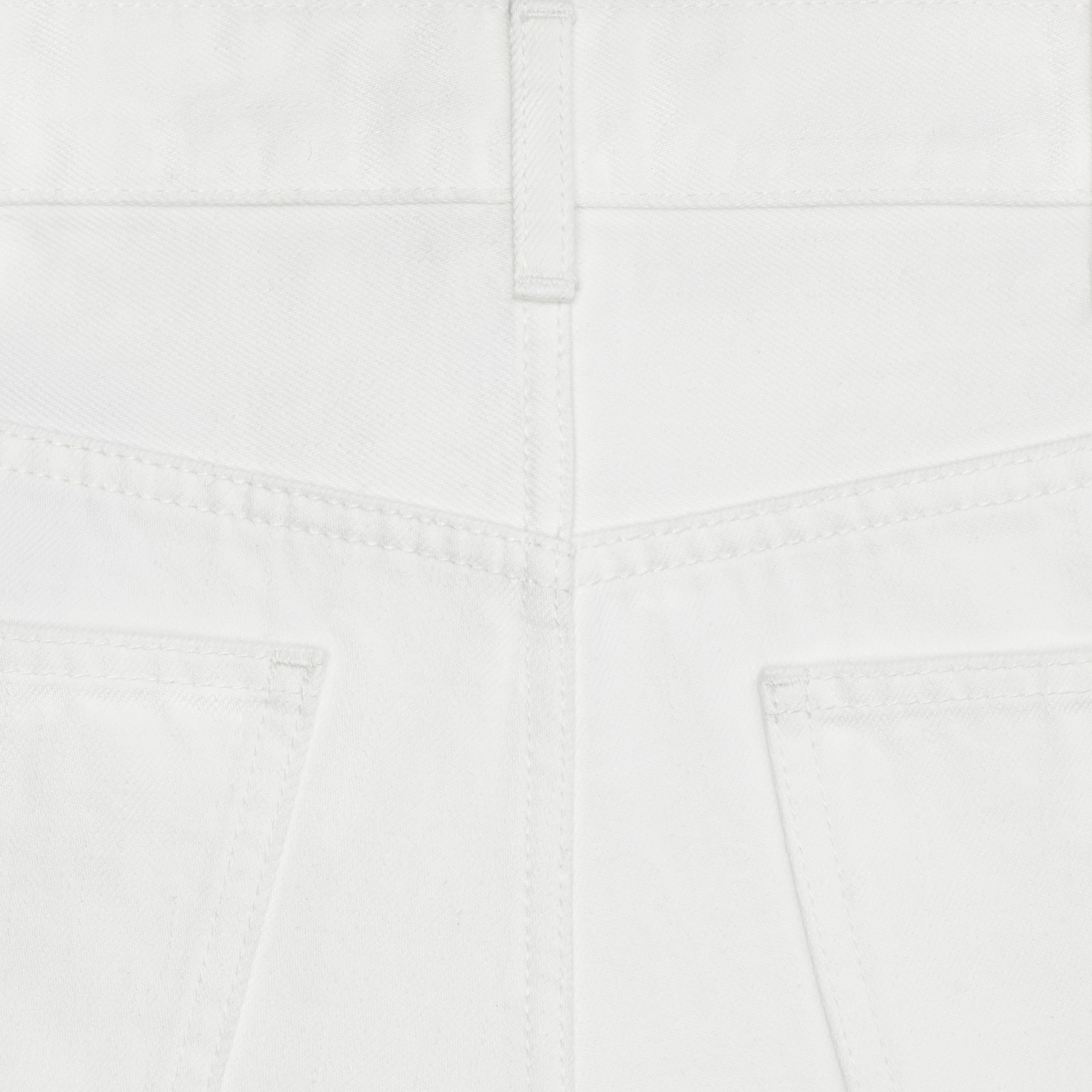 SLIM JEANS IN WHITE DENIM - 3