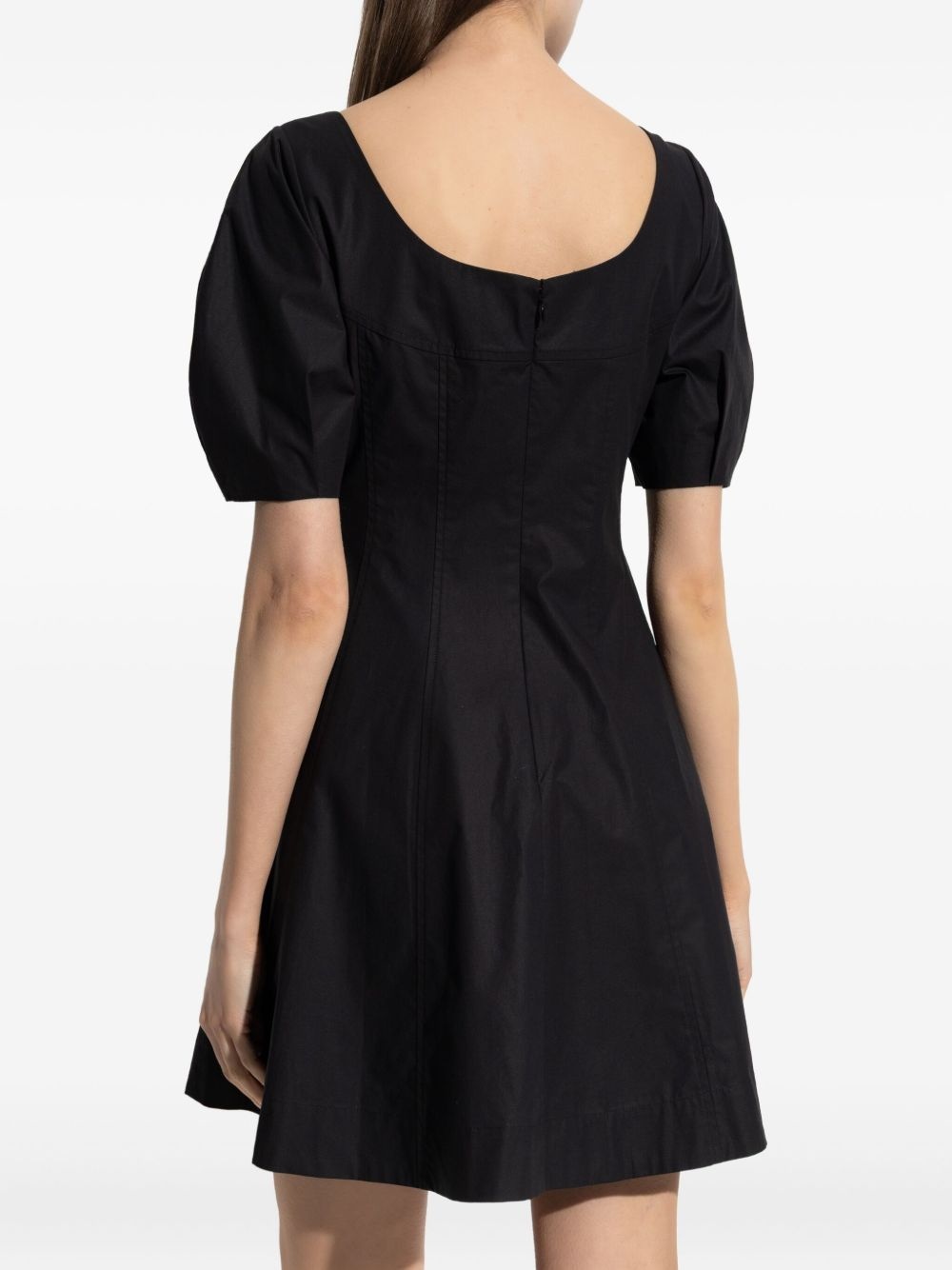 puff-sleeve dress - 4