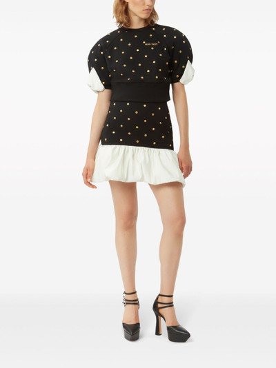 NINA RICCI polka-dot print cotton skirt outlook