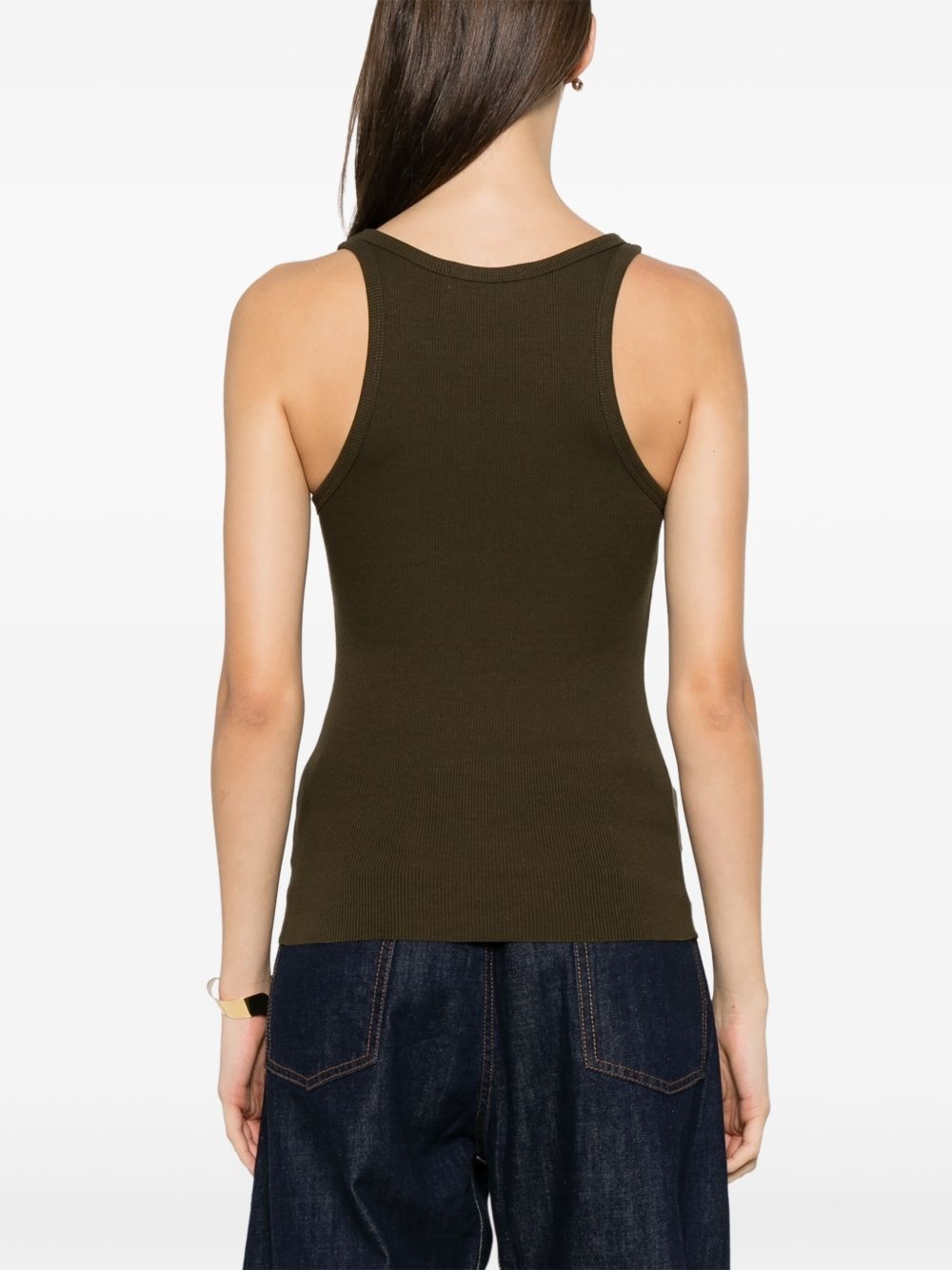 fine-ribbed tank top - 4