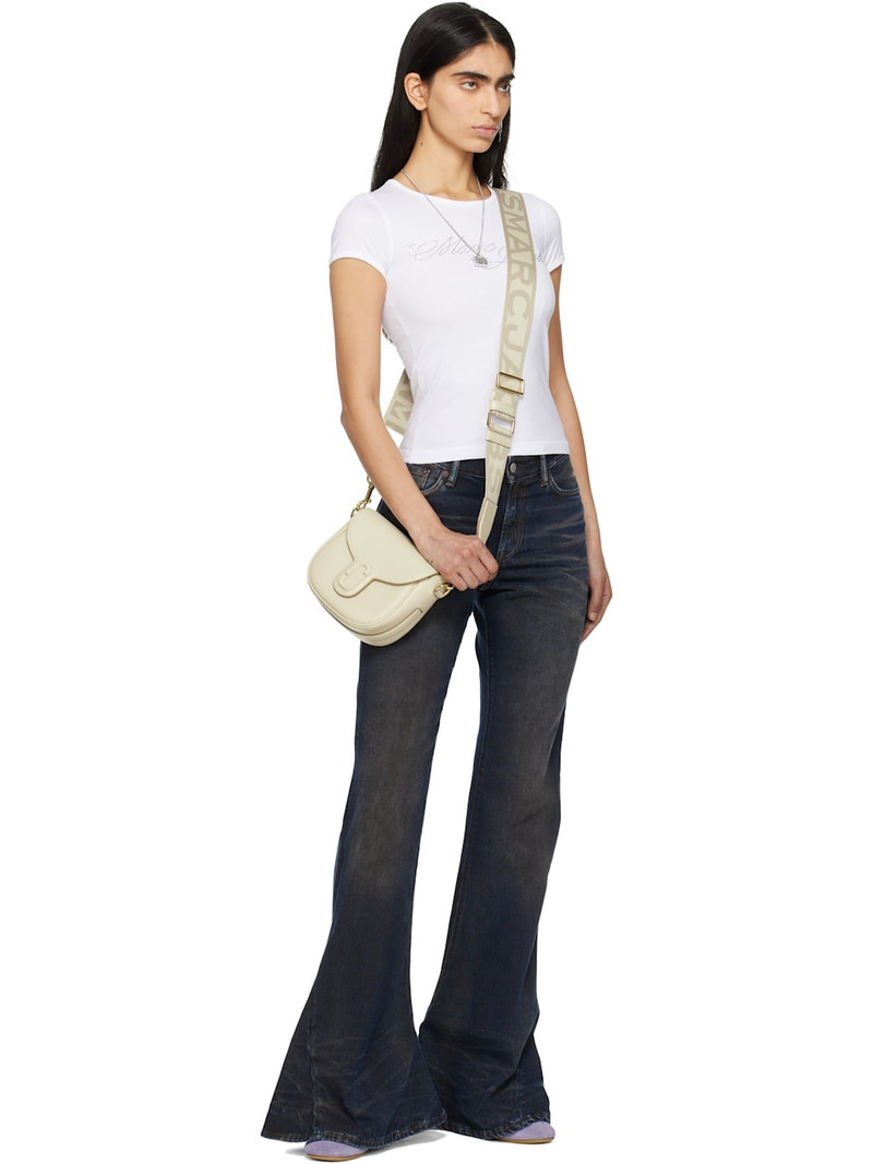 Marc Jacobs White Charm Logo Shrunken T-shirt outlook