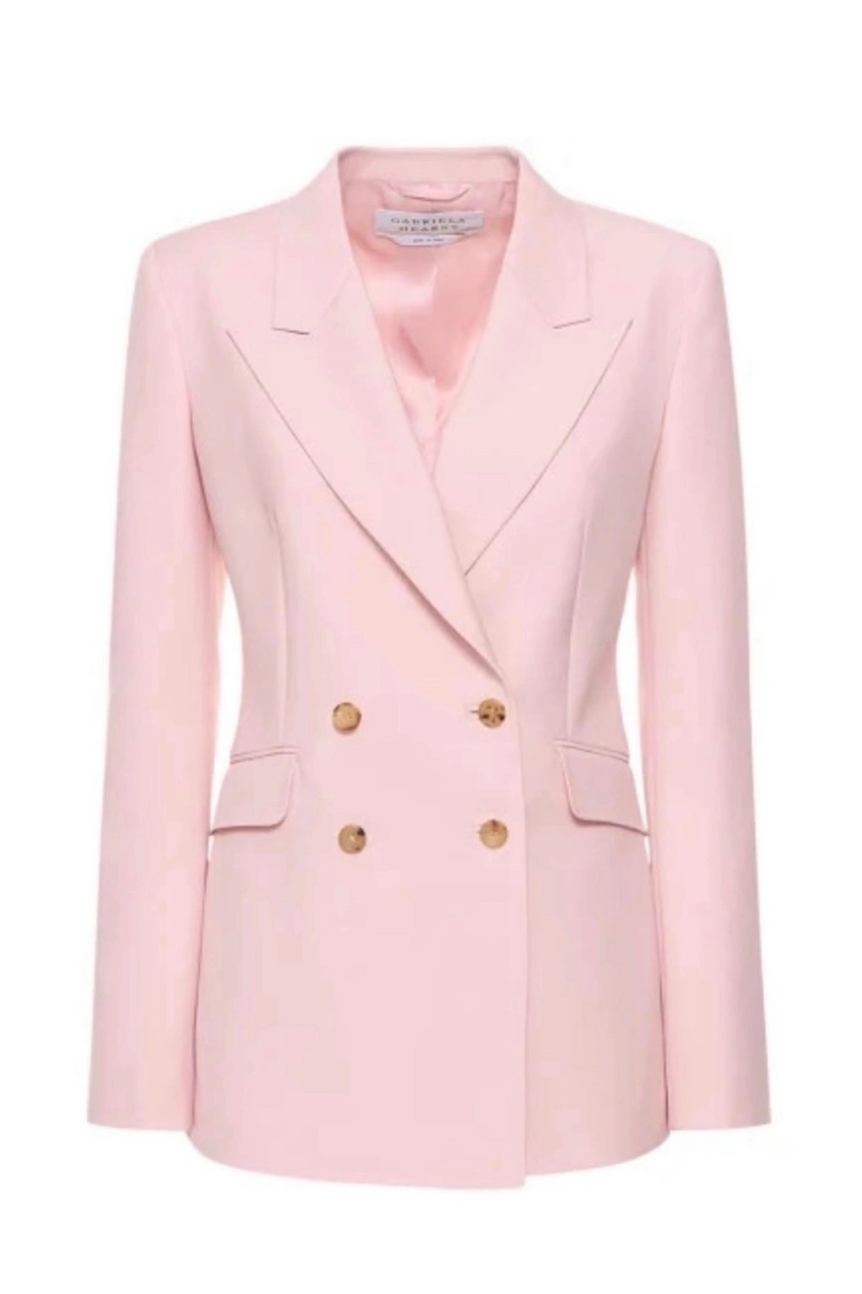 Angela Blazer in Blush Wool - 1