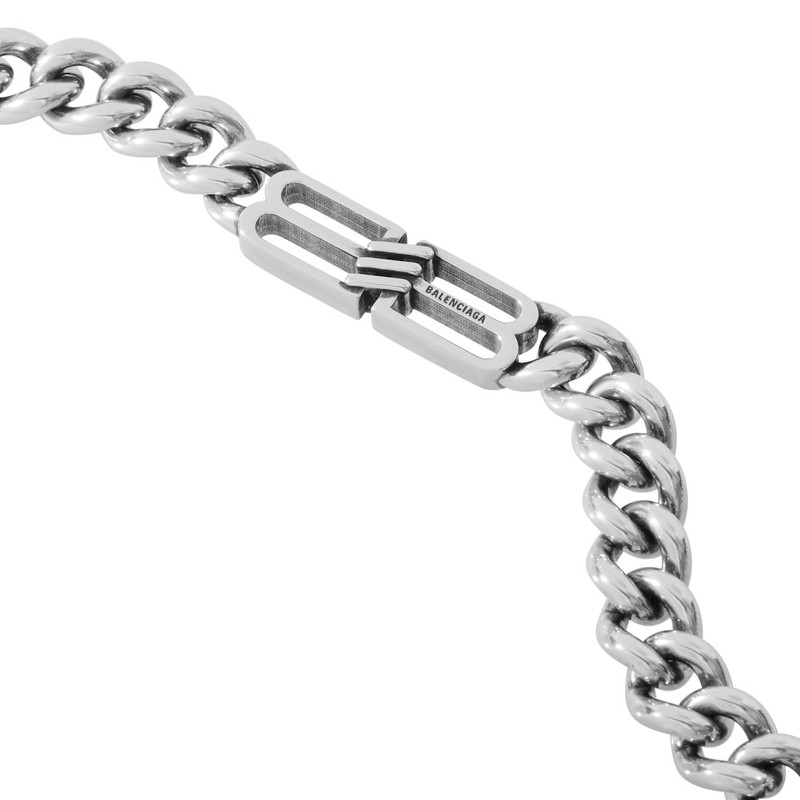 Bb Icon Gournette Necklace in Antique Silver 4
