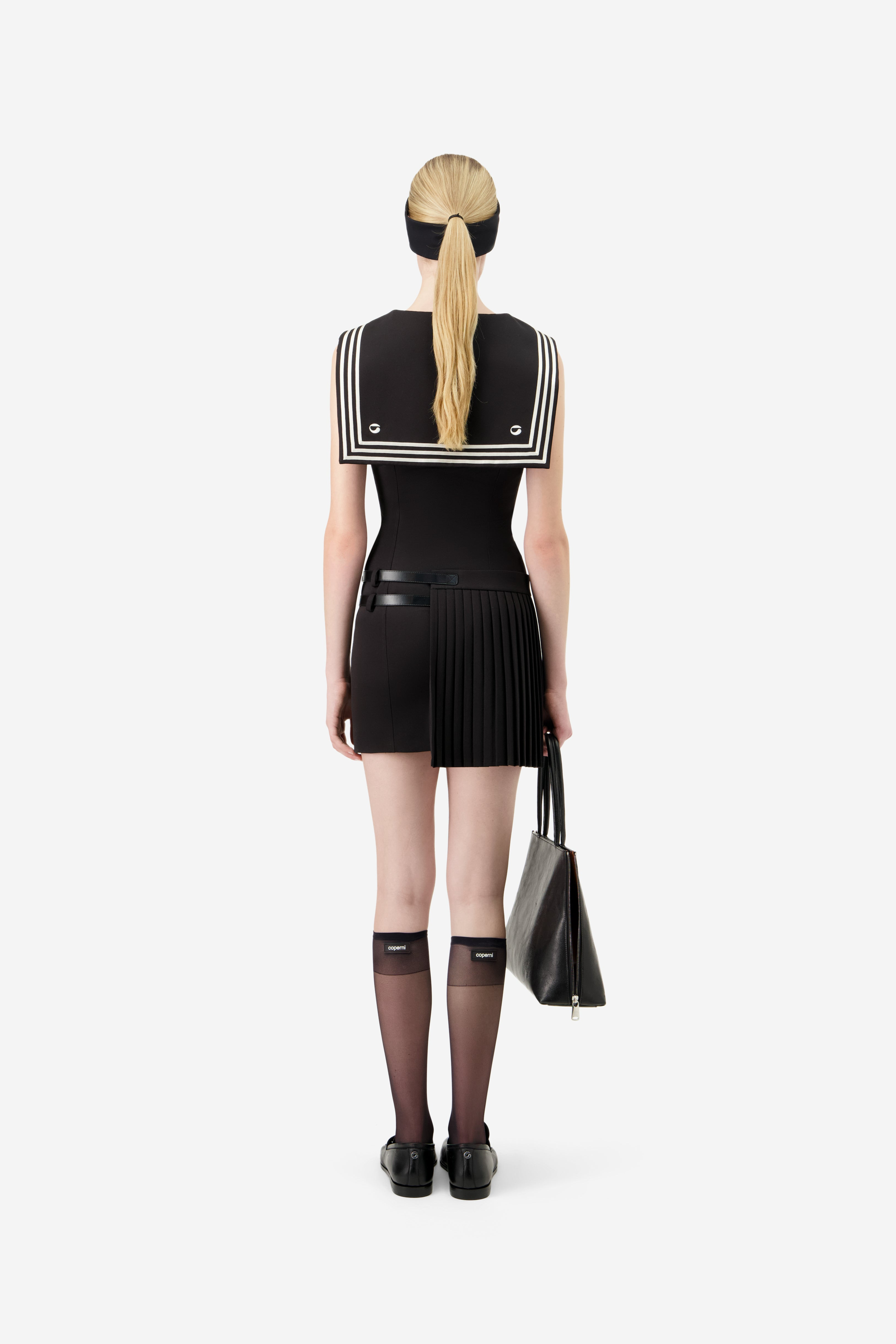 Pleated Uniform Dress - 4