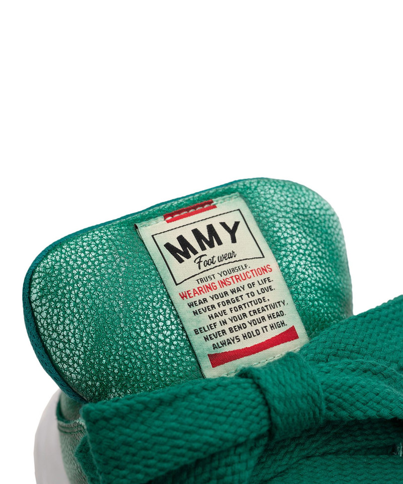 "WAYNE PUFFER" OG Sole Brushed Shrink Leather Low-top Sneaker 32