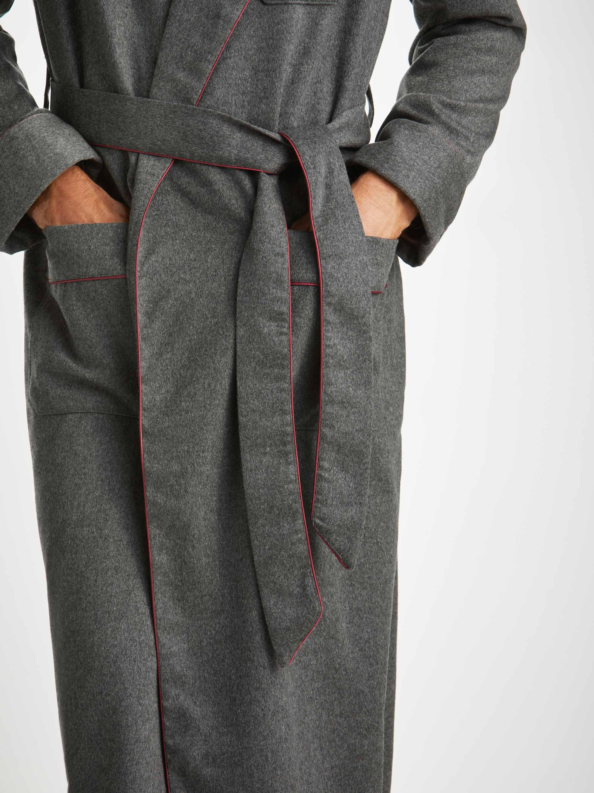 Men's Dressing Gown Duke Cashmere Charcoal - 5