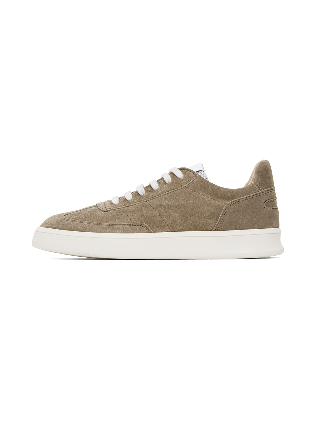 Brown Smash Low Suede Sneakers - 3