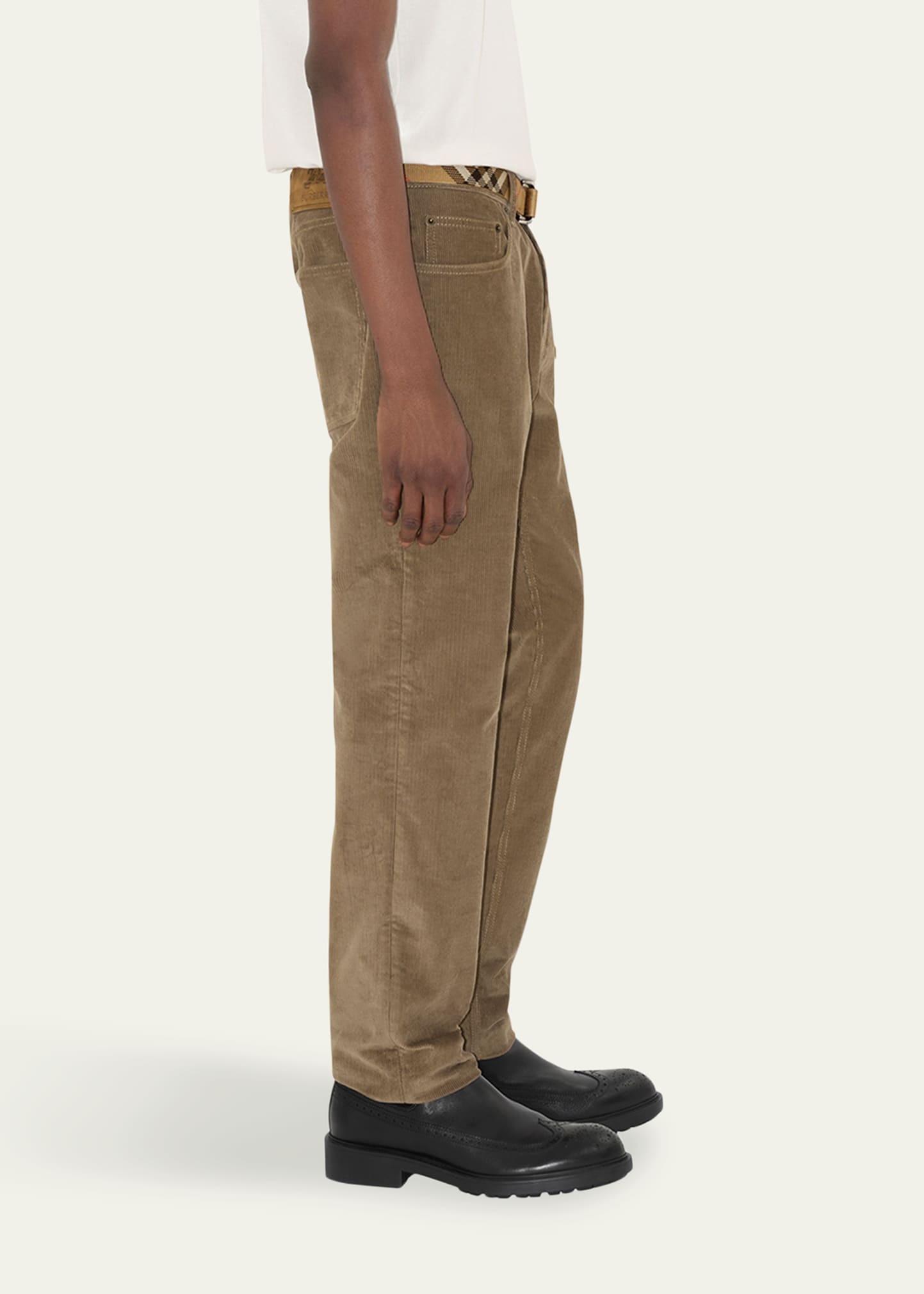 Men's Corduroy Five-Pocket Pants - 4