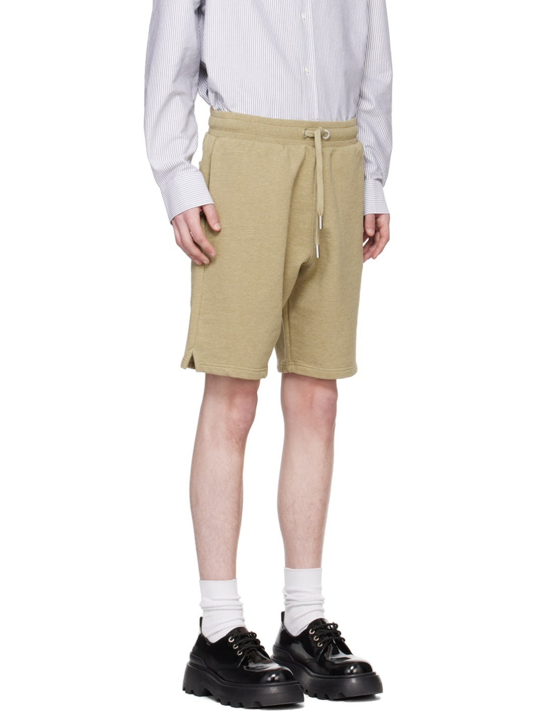 Green Vented Shorts - 2