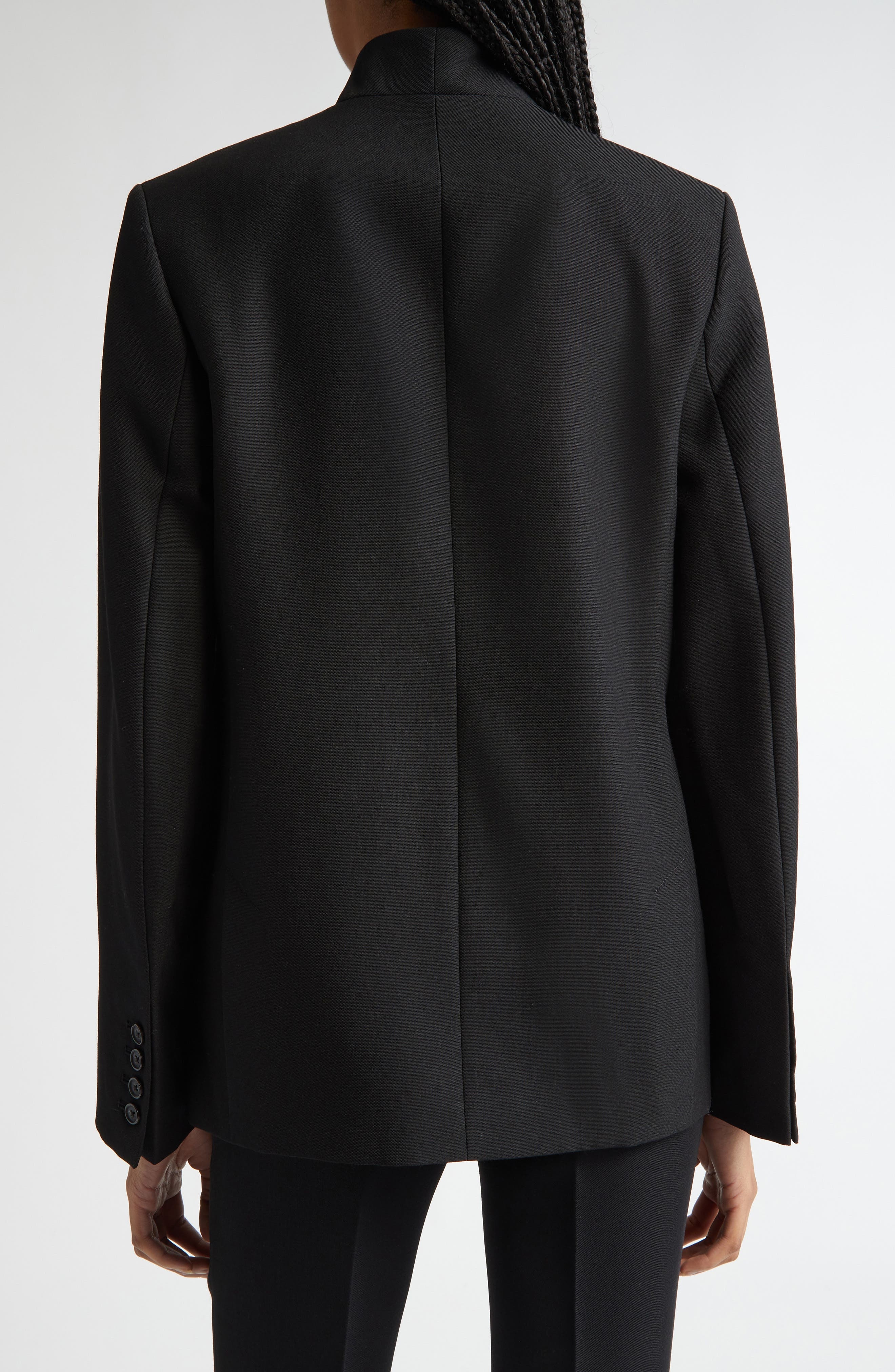 TOTEME Overlay Neck Blazer in Black at Nordstrom - 3