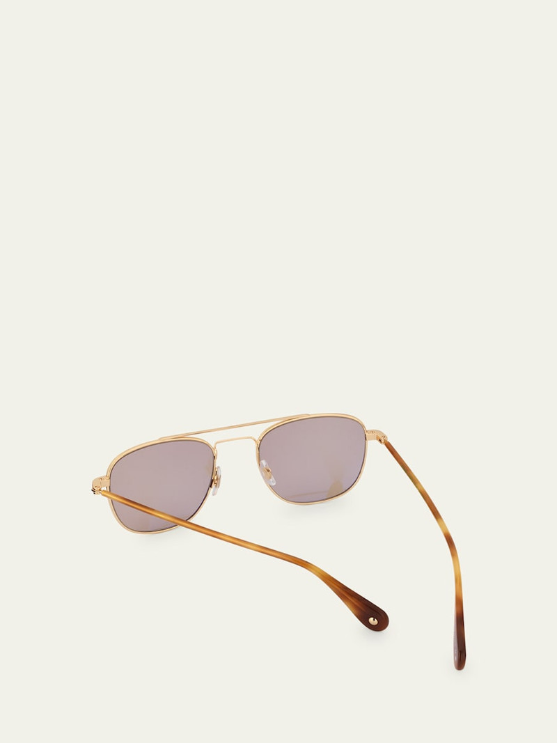 Garrett Leight Men's Clubhouse II Sun Aviator Sunglasses outlook