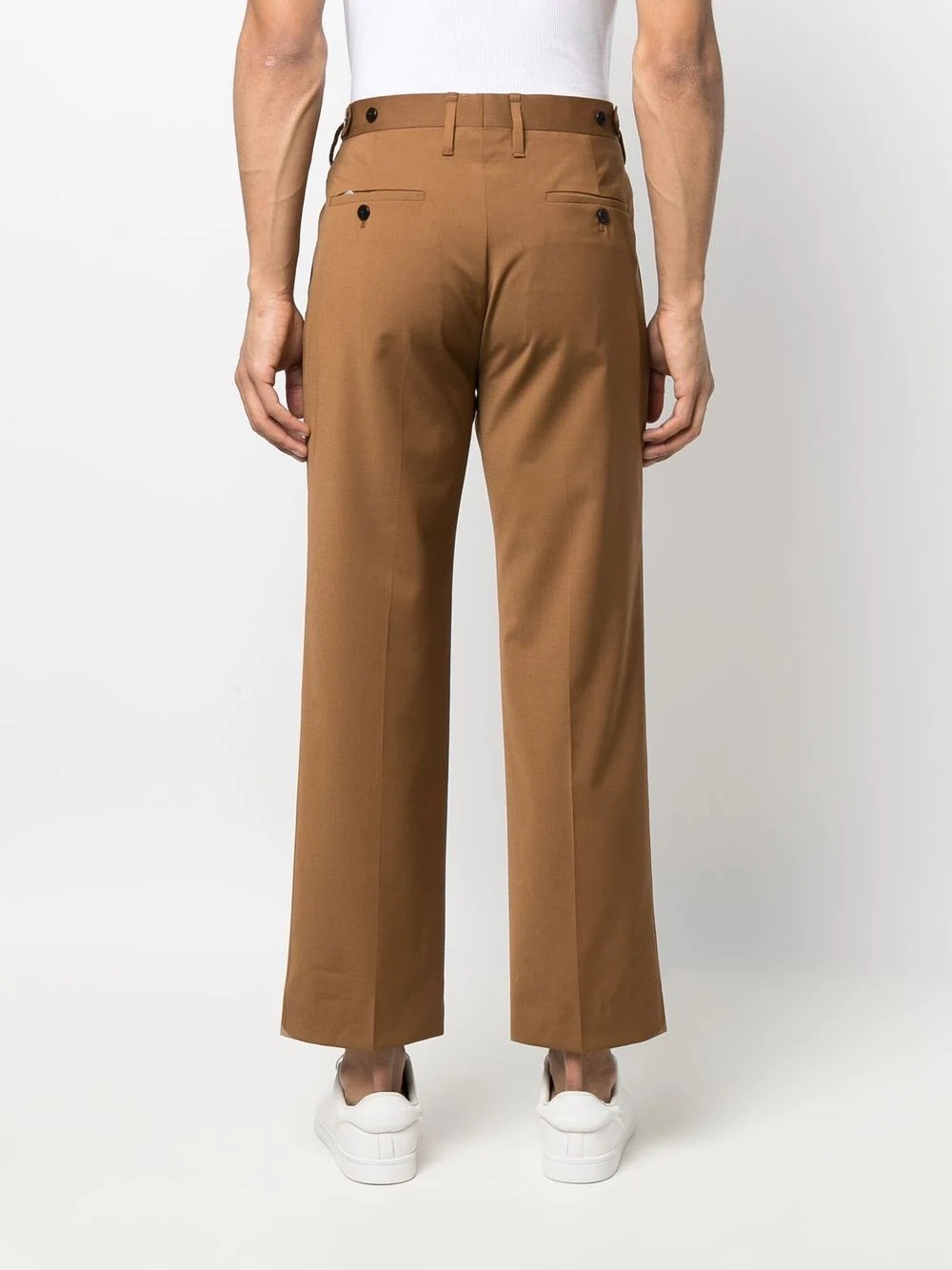 raised-seam tailored trousers - 4