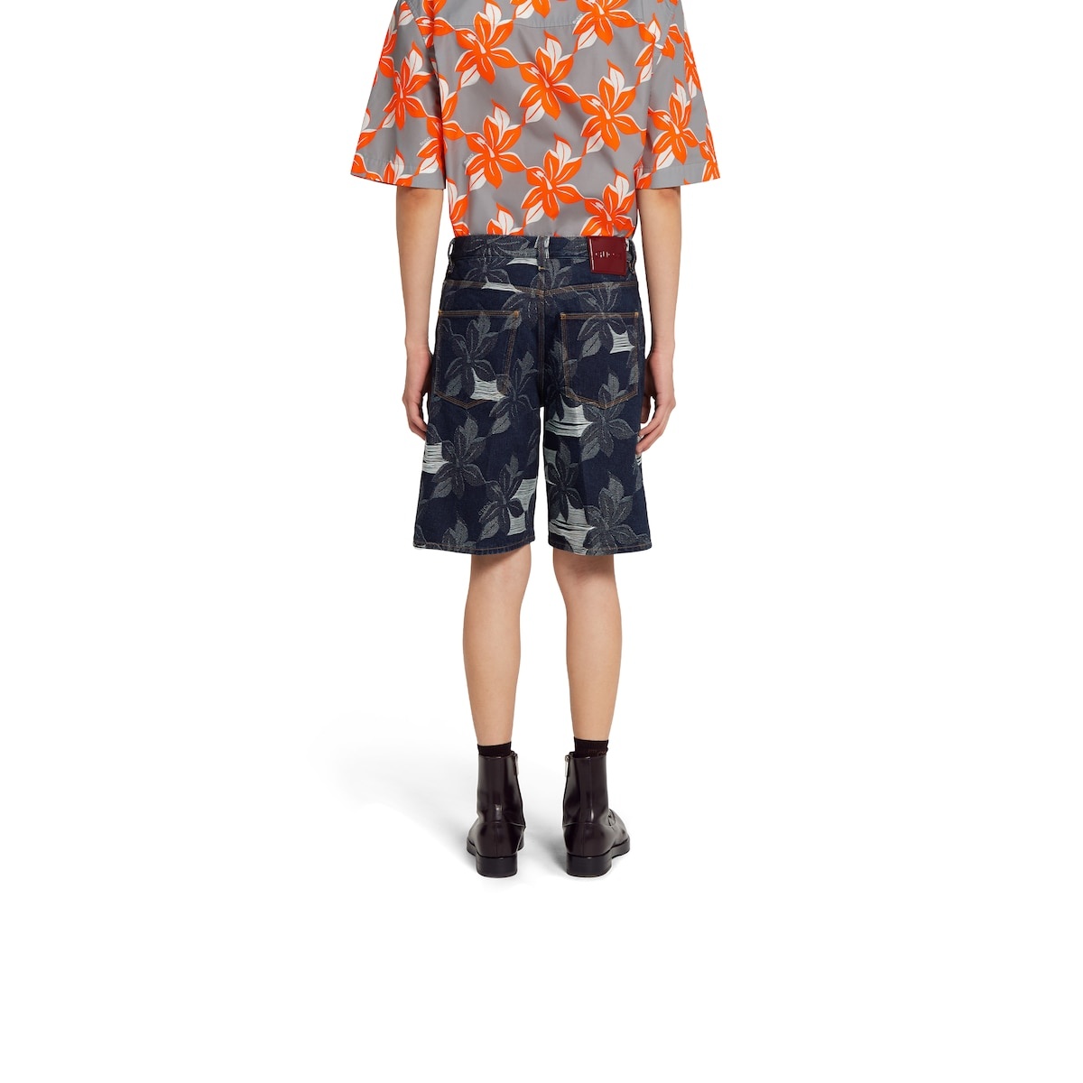 Denim jacquard pant - 4