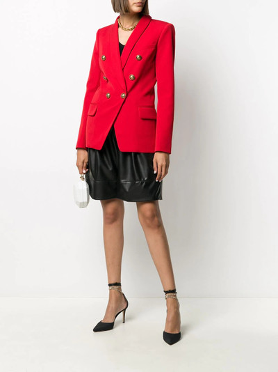 Balmain double breasted blazer outlook