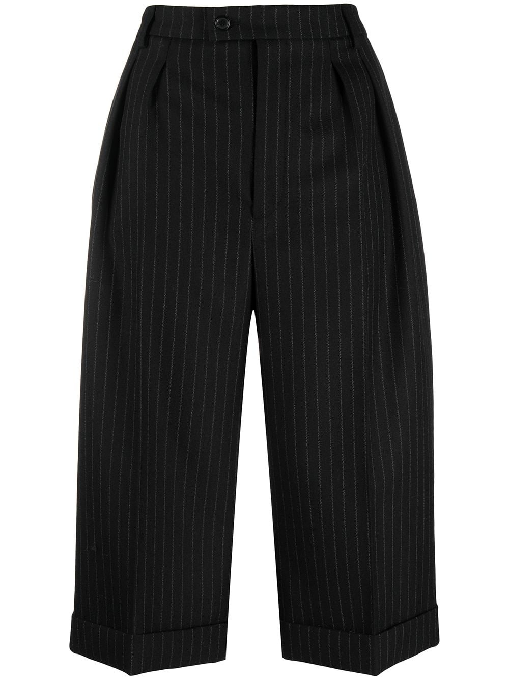 pinstripe tailored shorts - 1