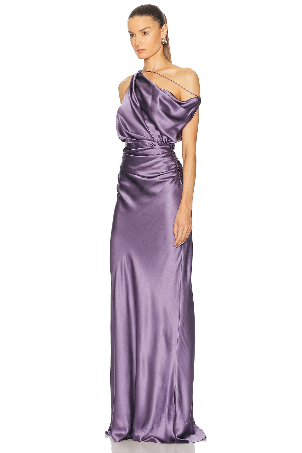 Strapped Off Shoulder Gown - 3