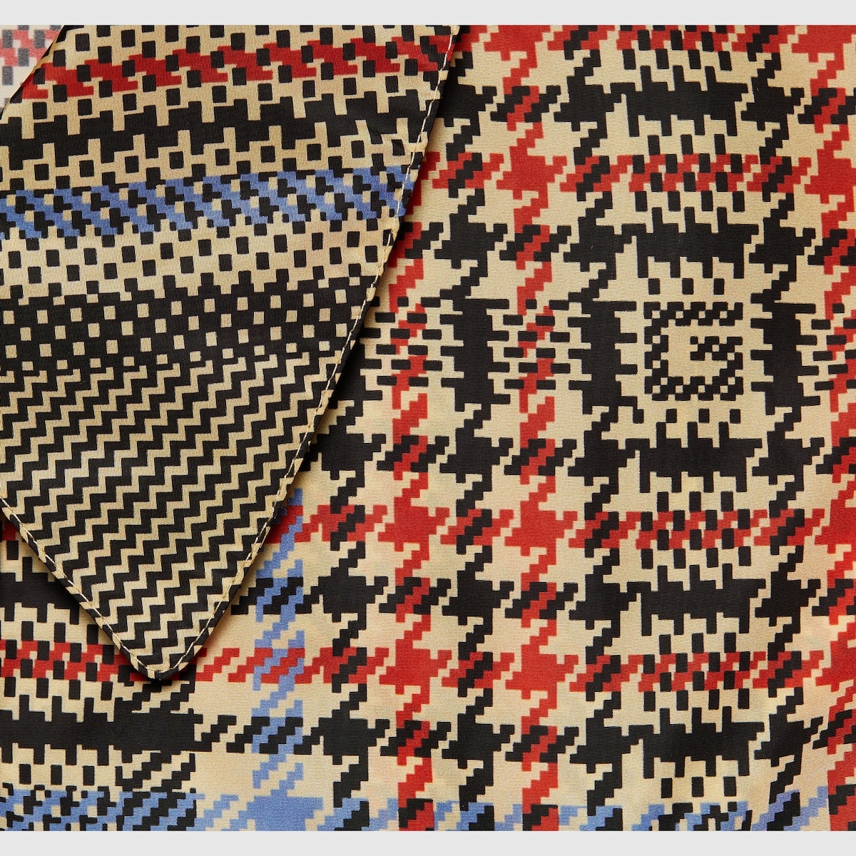 GUCCI★素敵！SQUARE G LOGO TARTAN PRINT NYLON COAT GUCCI Square G tartan print nylon coat | REVERSIBLE