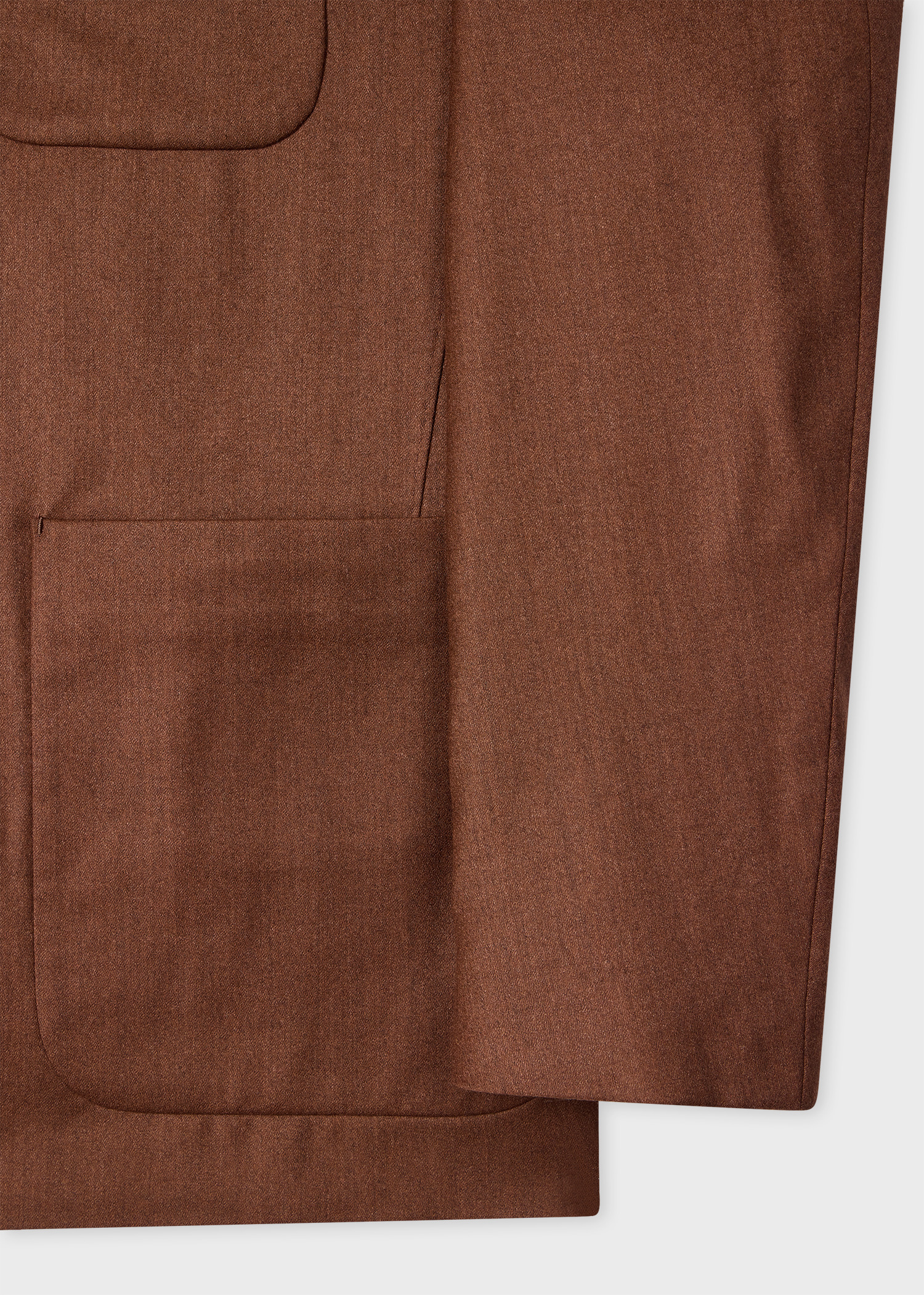 Cinnamon Overdyed Wool-Cashmere Flannel Work Jacket - 3