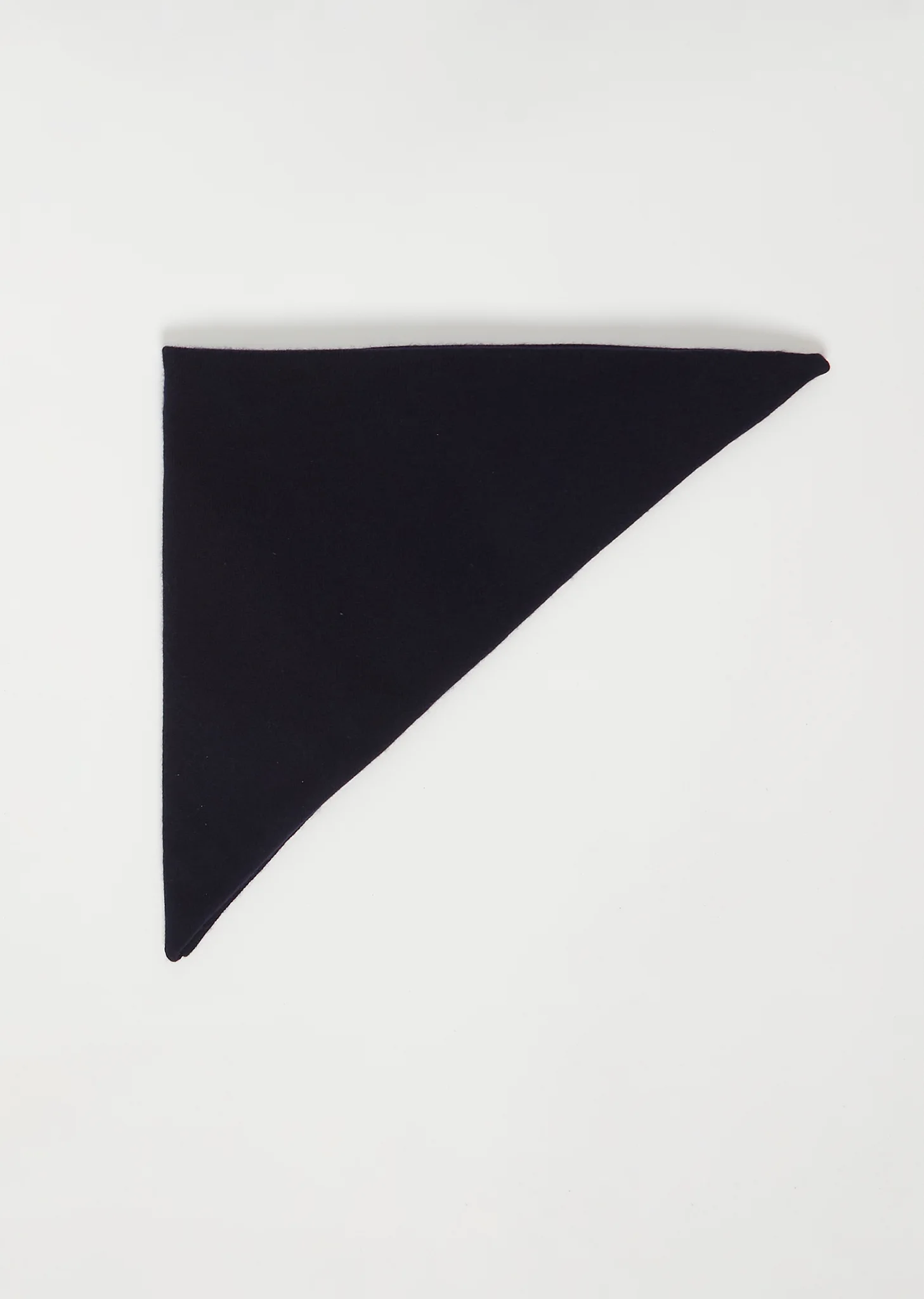 Monk Cashmere Triangle Scarf — Midnight - 1