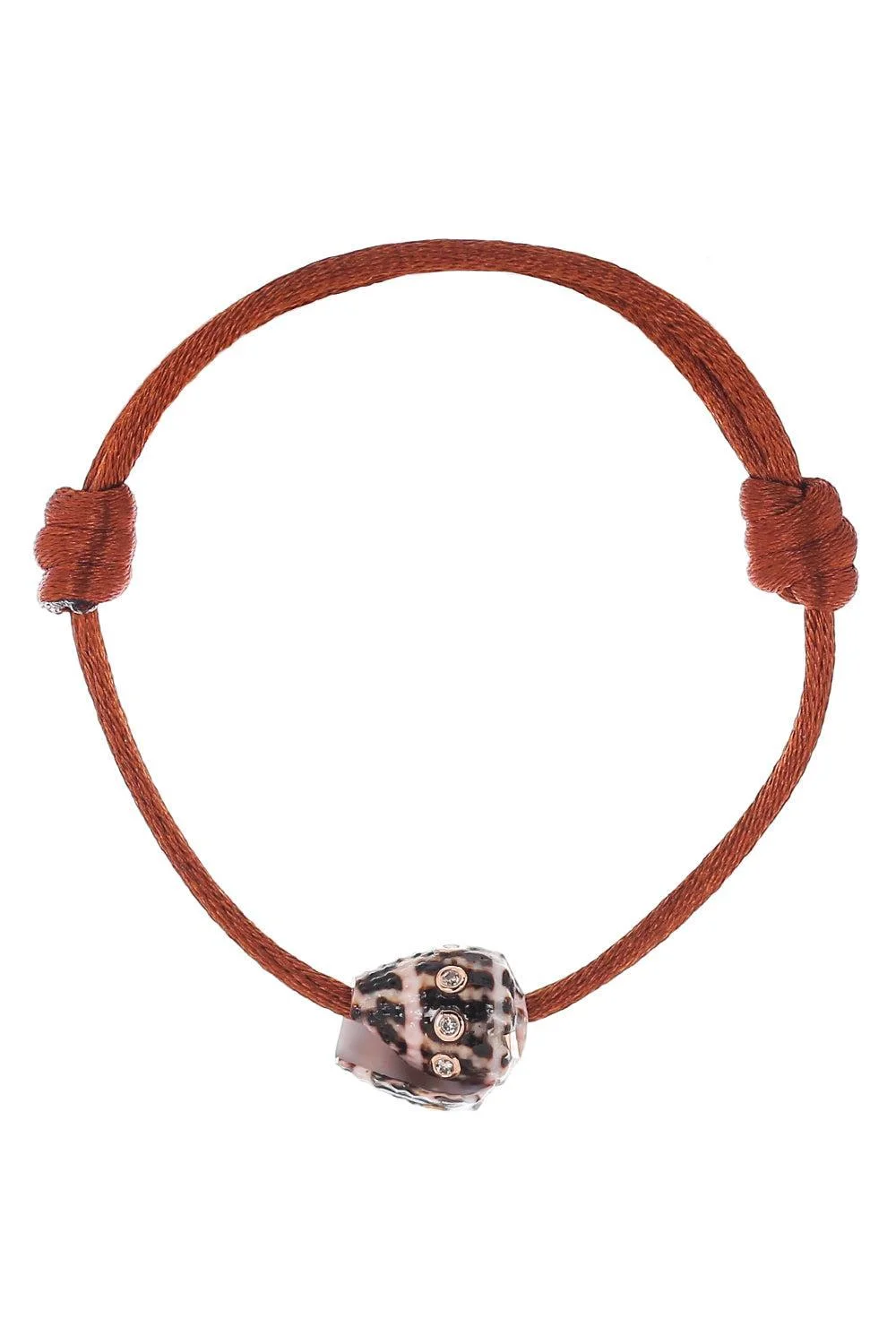 Diamond Brown Petite Conus Shell Bracelet - 1