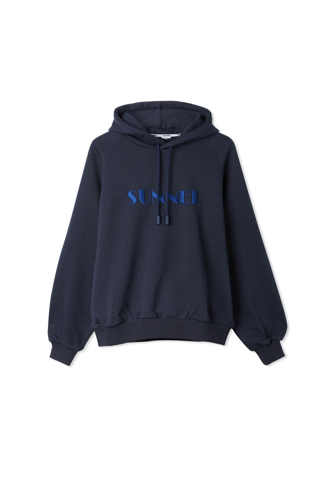 EMBROIDERED HOODIE / midnight blue - 1