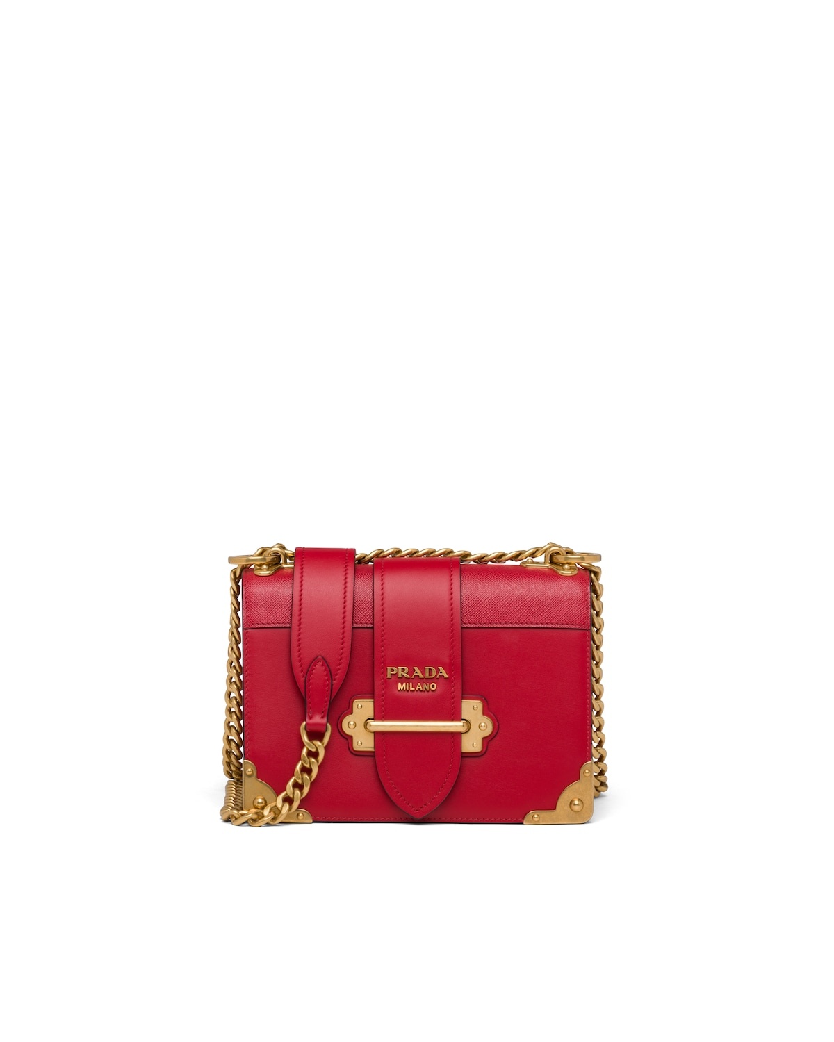 Leather Prada Cahier Shoulder Bag - 1