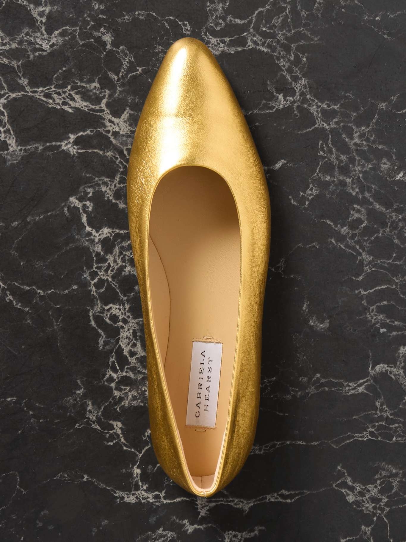 Andre metallic leather ballet flats - 5
